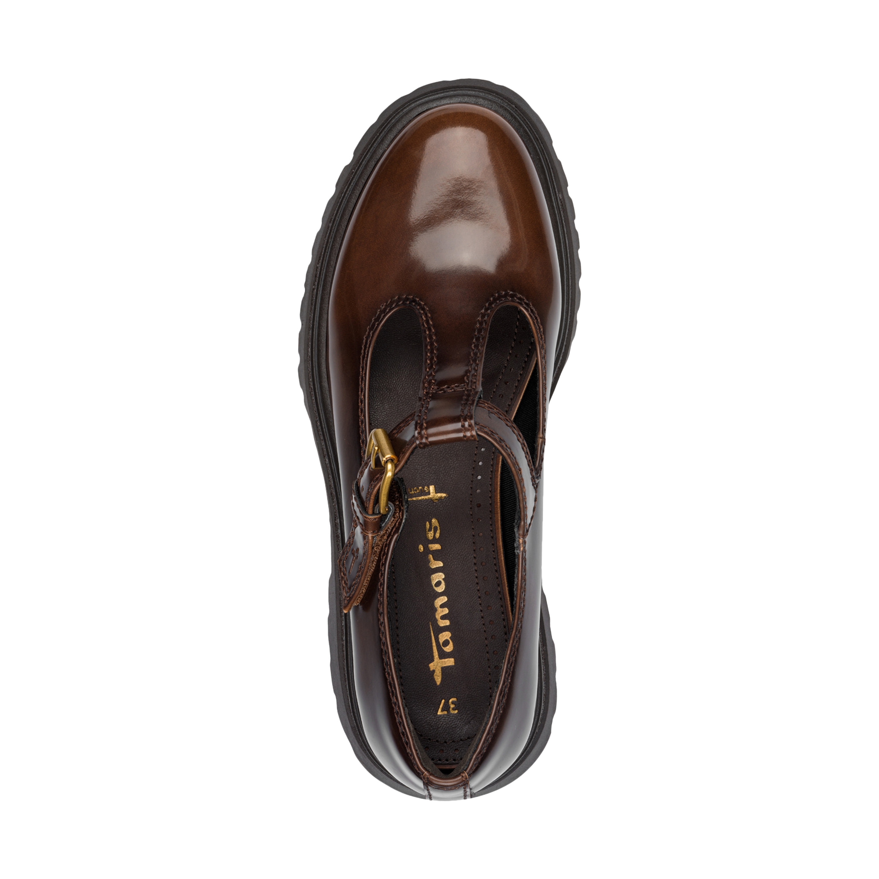 Moccasins with straps | Brown TAMARIS Women