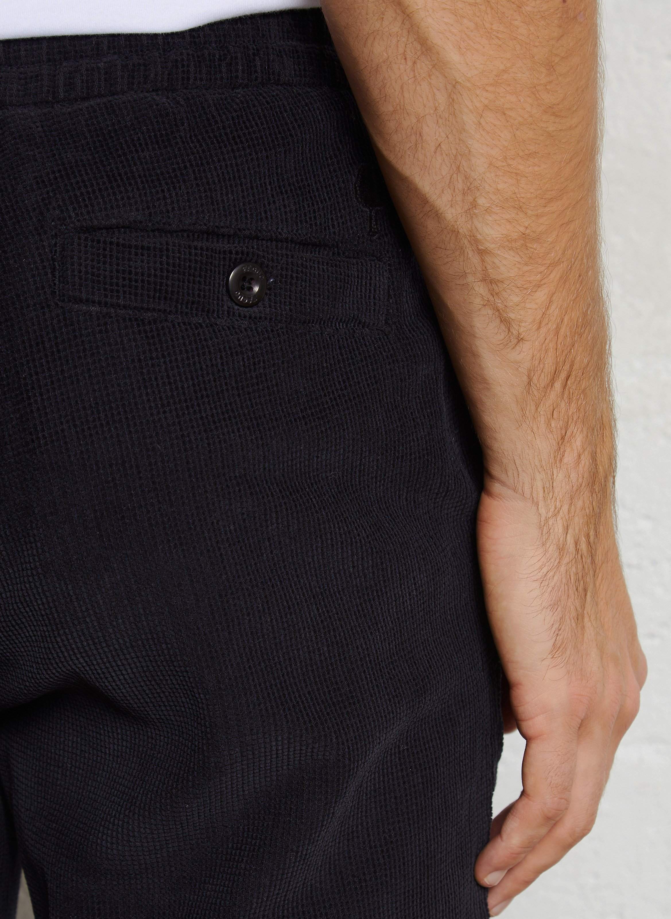 Taillierte Baumwollhose FAGUO Blau