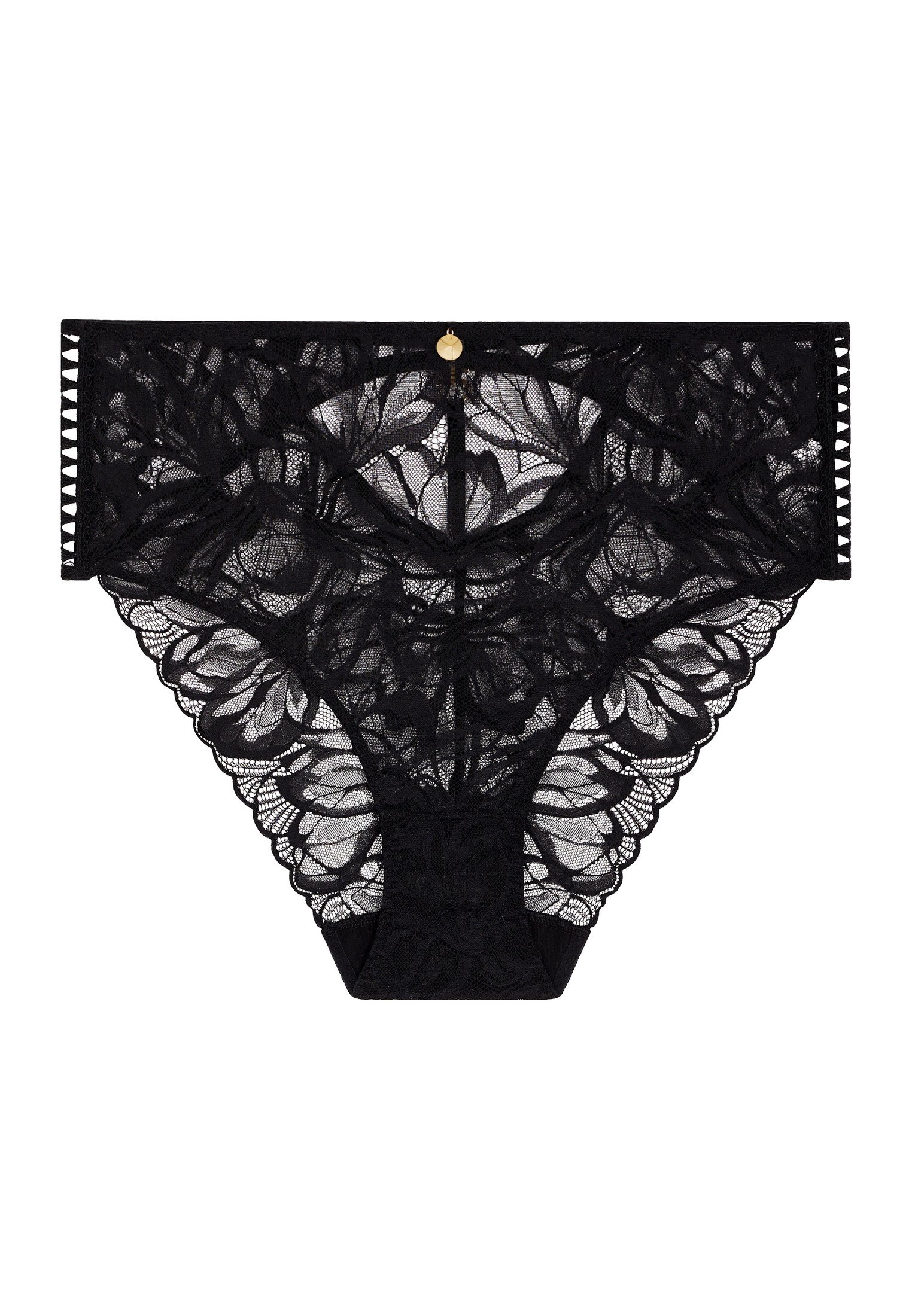 High-waisted lace panties AUBADE Black