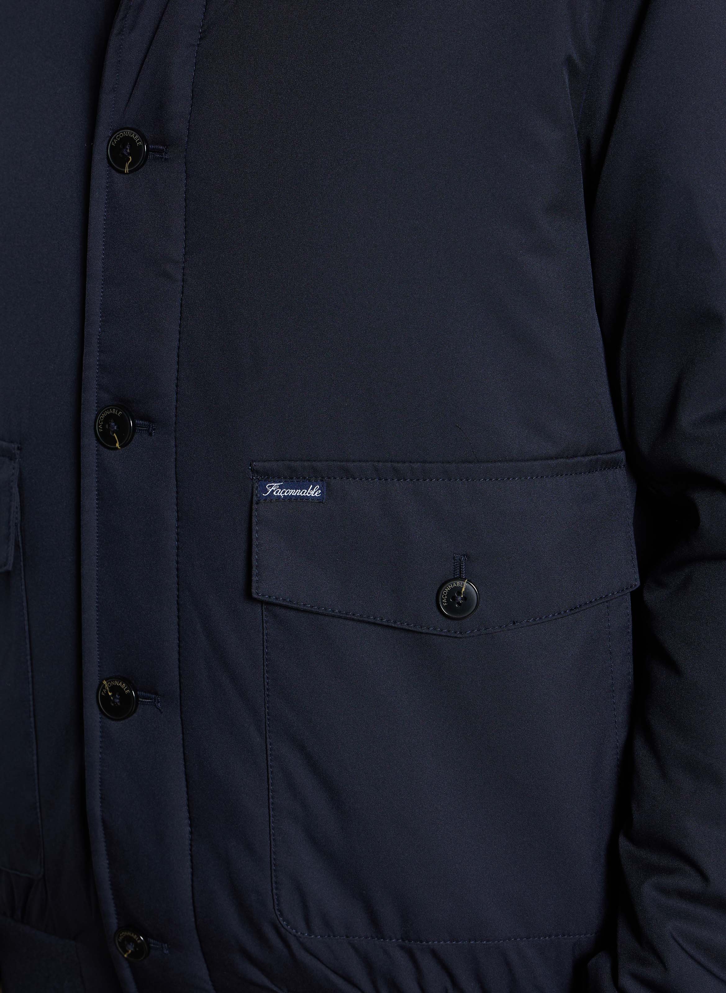 Oversized jasje met opstaande kraag FACONNABLE Blauw