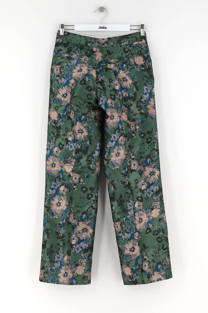 Straight pants CHLOE STORA - SECONDE MAIN Green