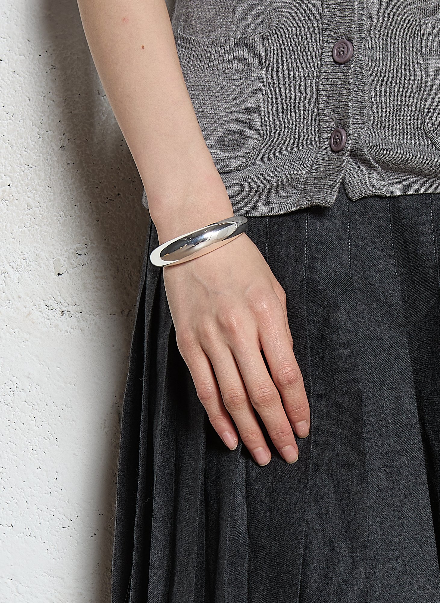 Jonc en laiton FEEKA Argent