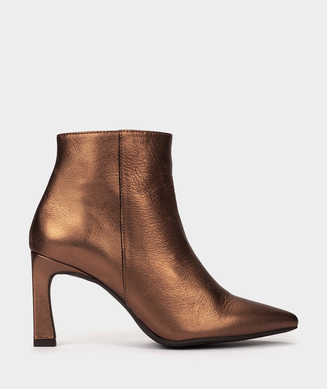 Bronze Metallic Ankle Boots PEDRO MIRALLES Brown