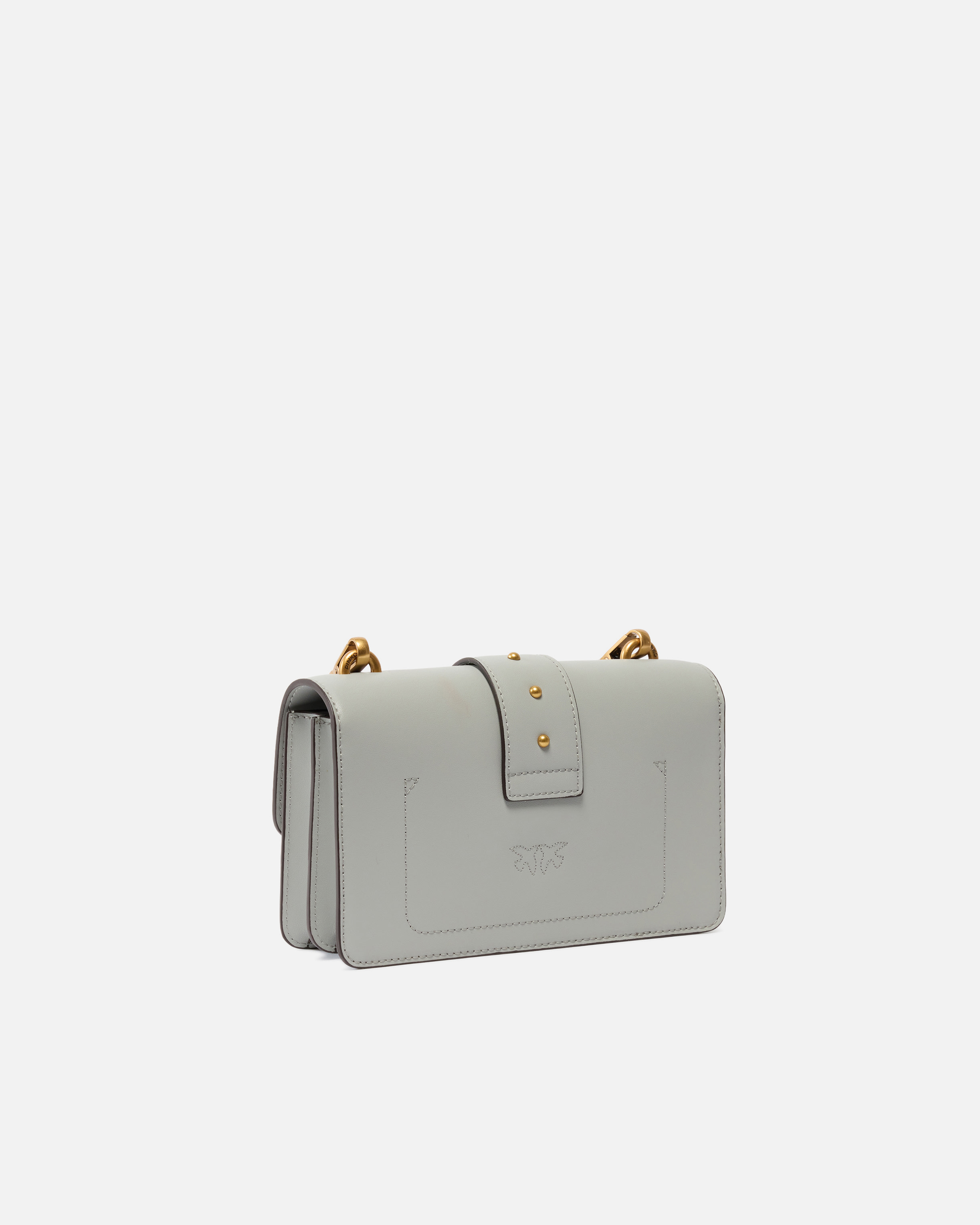 Small Love Bag One leather crossbody bag Grey