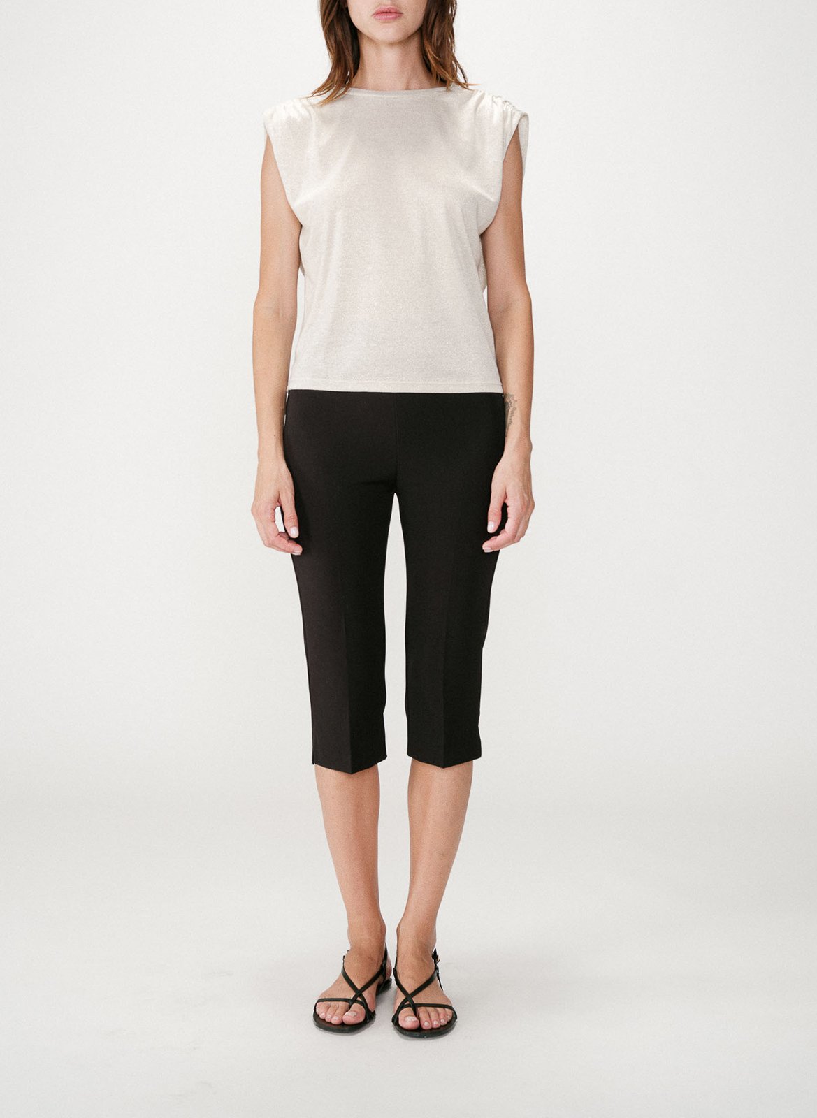 Tee-shirt col rond GRACE ET MILA Argent