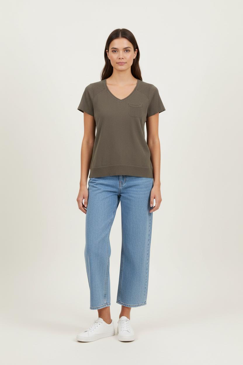 Tommy Badge T-shirt COMPTOIR DES COTONNIERS - Seconde main Green