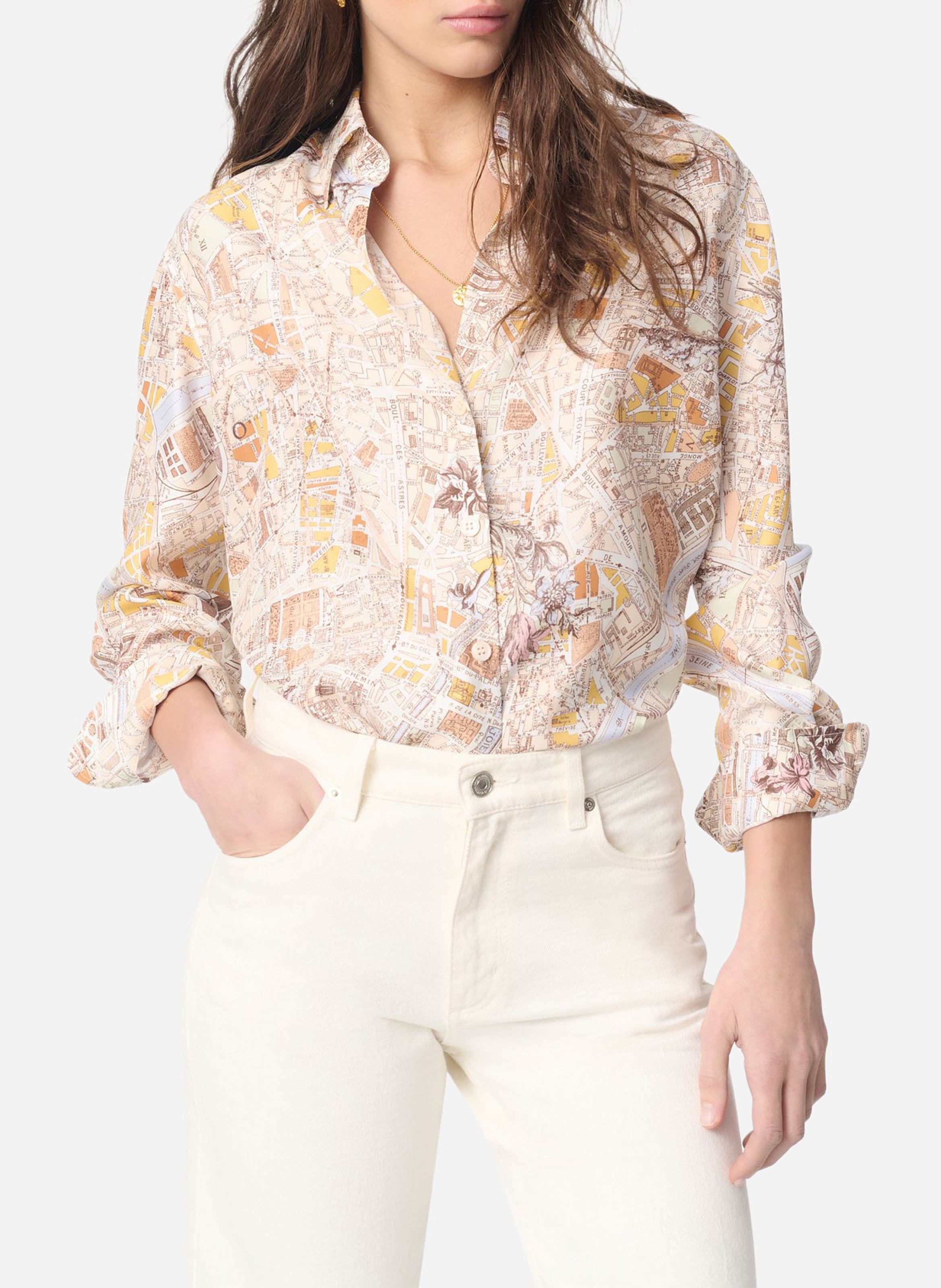 Chemise droite imprimée VANESSA BRUNO Multicolore