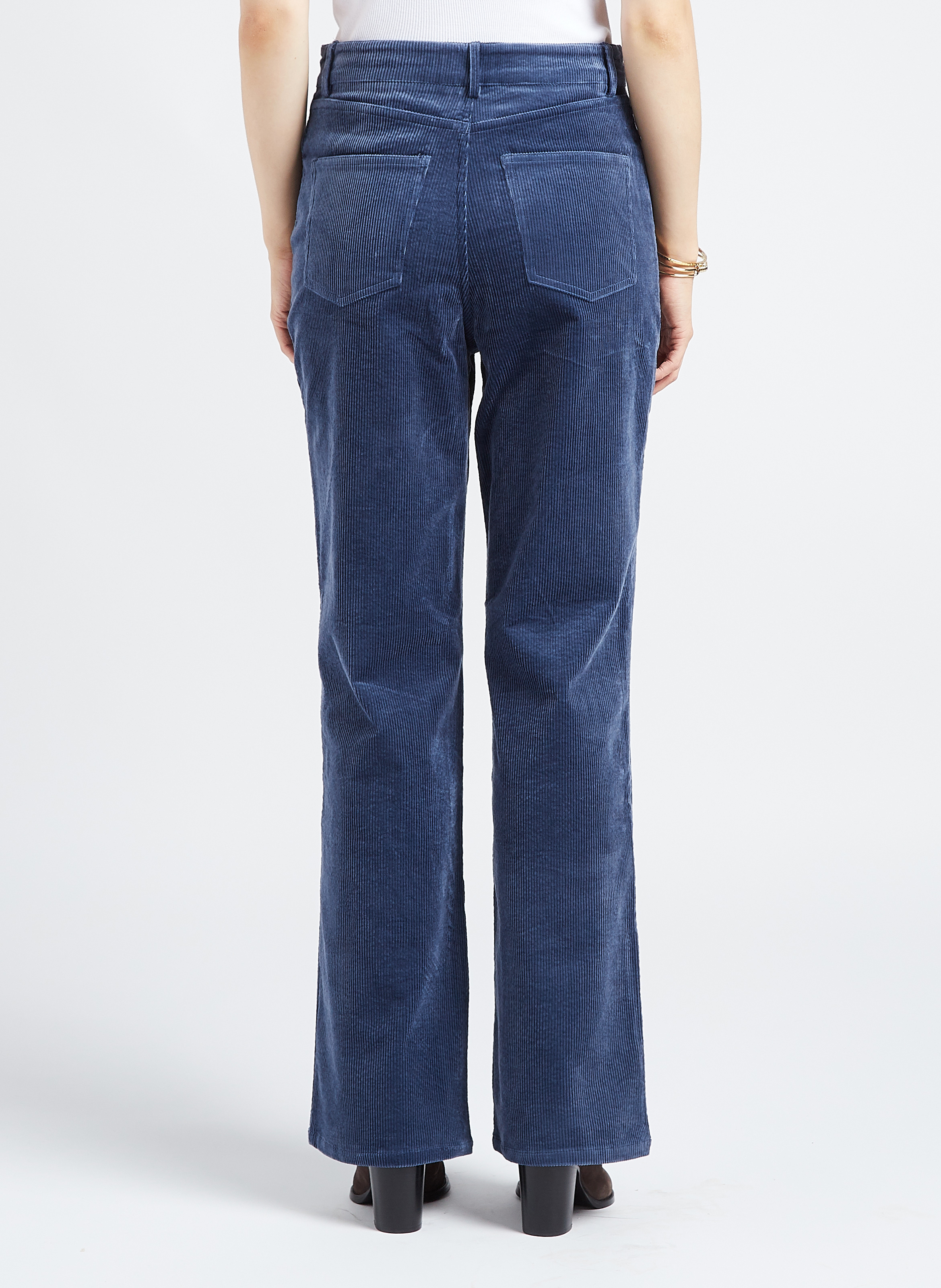 Gerade geschnittene Taillenhose aus Baumwoll-Mix ANTIK BATIK Blau