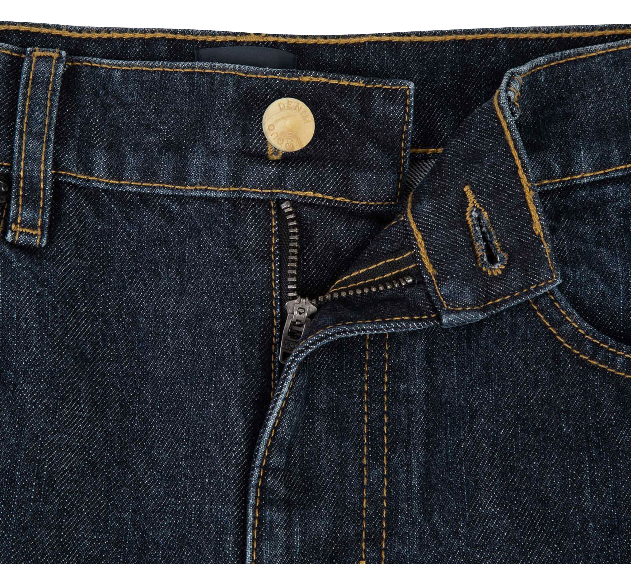 Jean mit schmaler Passform aus Baumwolle FAGUO Blau