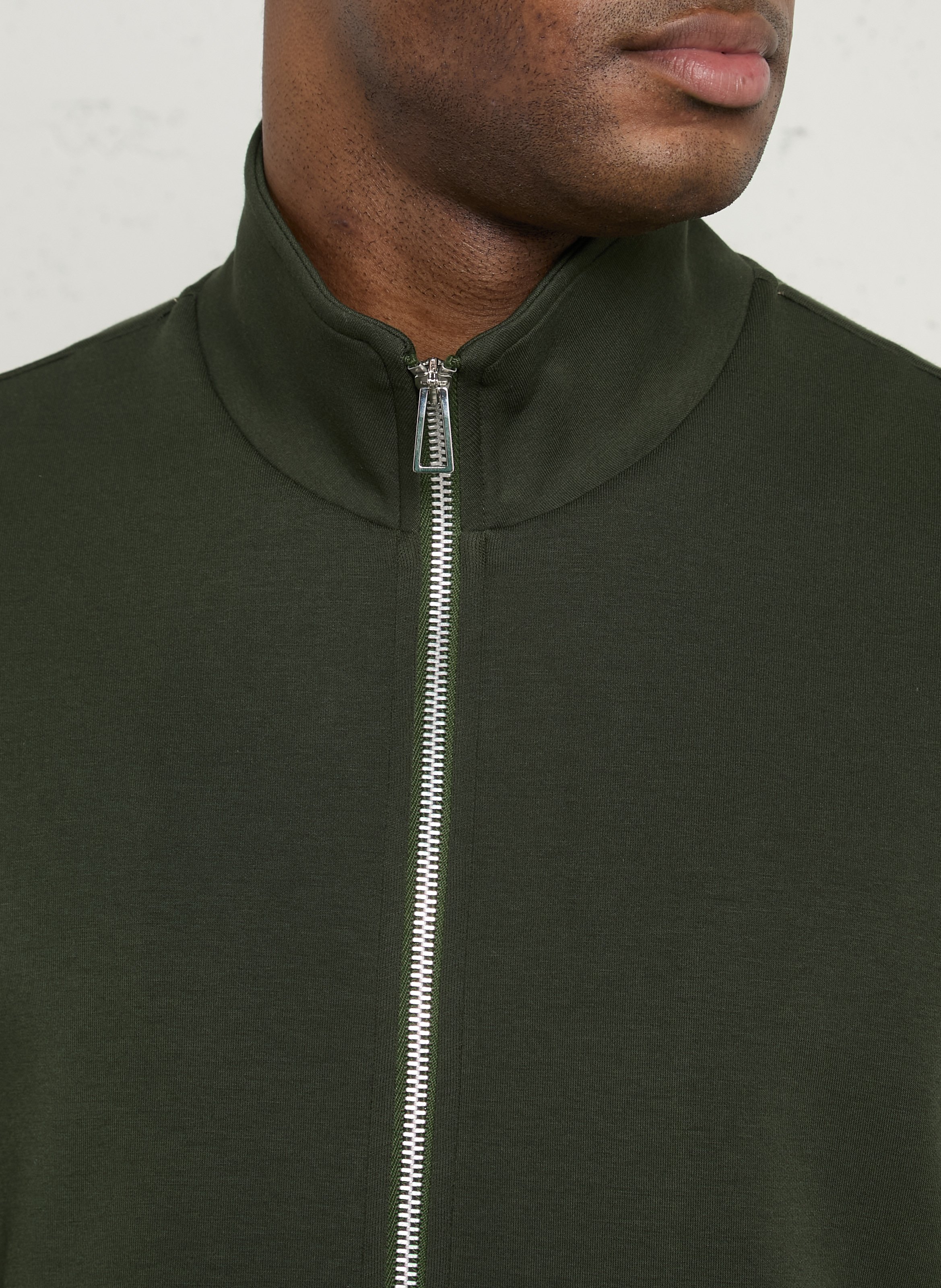 Hochgeschlossene, einfarbige Stehkragenweste PAUL SMITH Grun