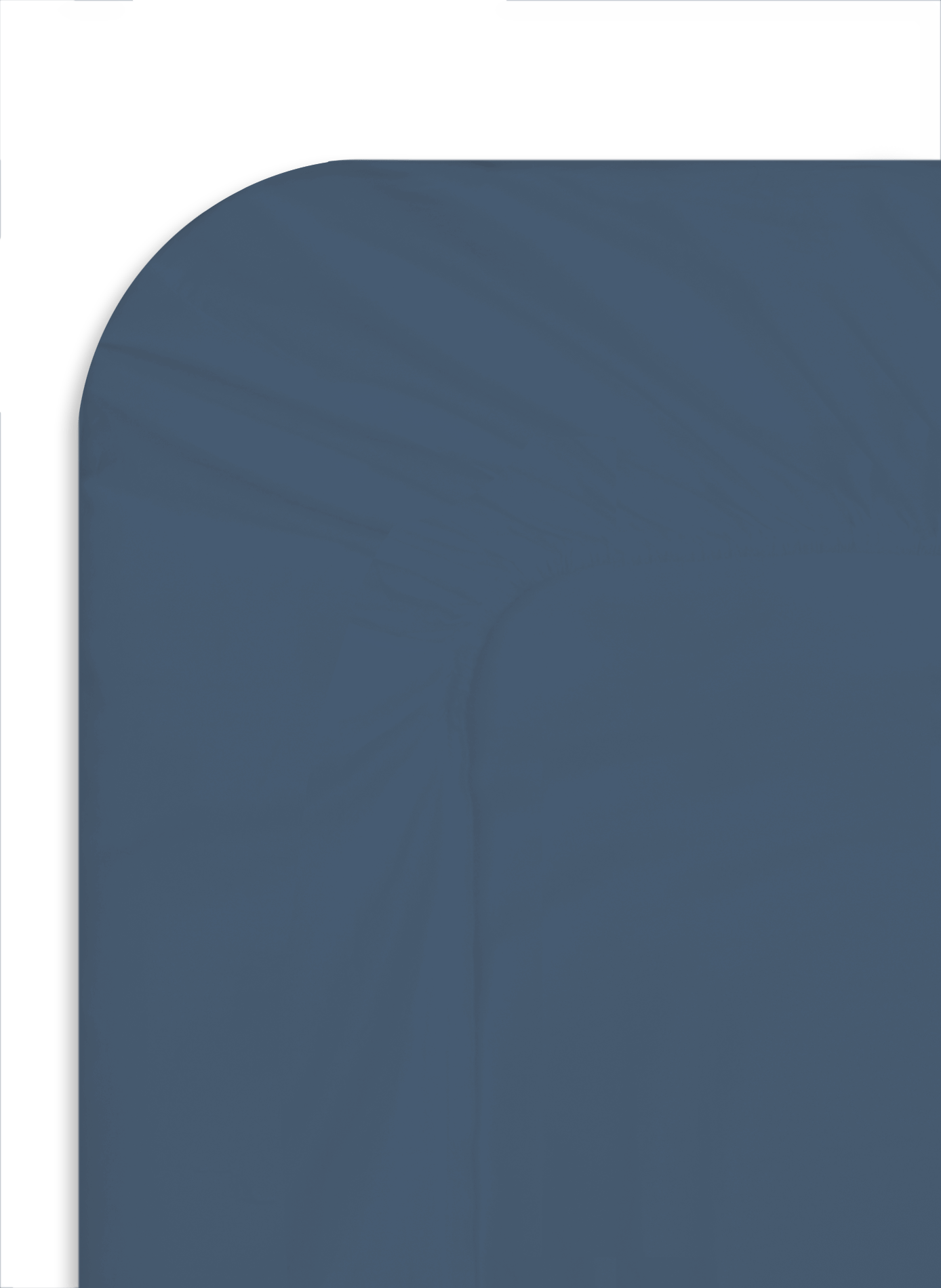 Cotton fitted sheet Blue