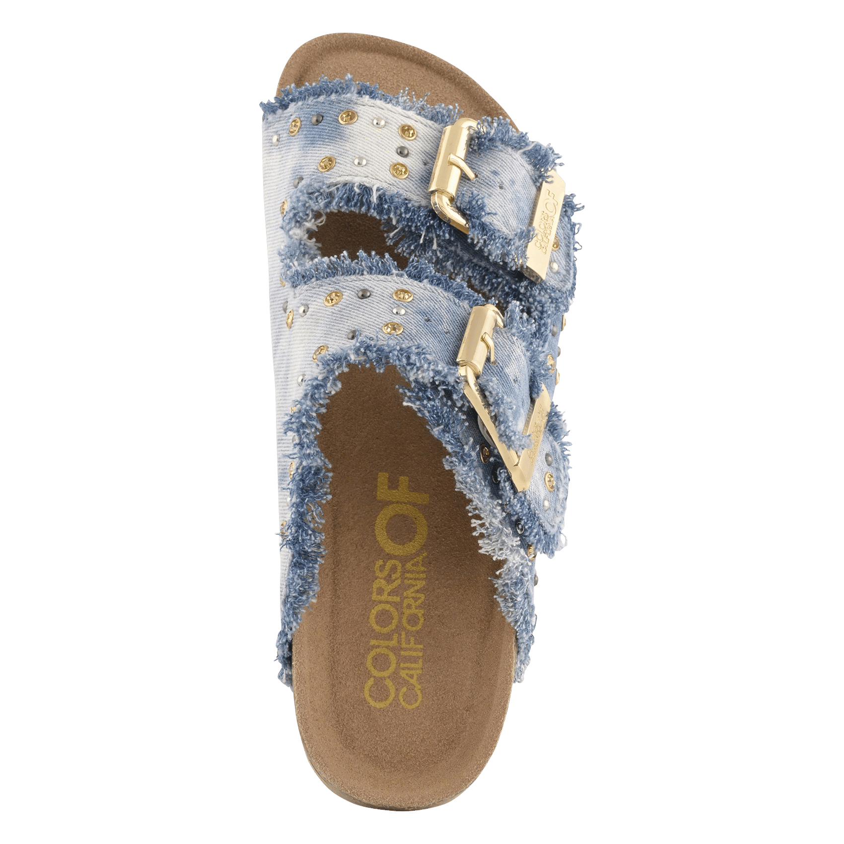 Flat cotton sandals COLORS OF CALIFORNIA Blue