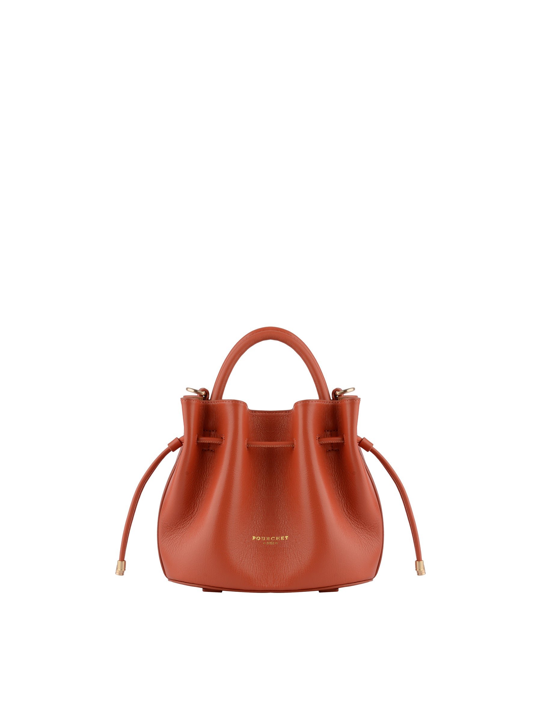Calfskin leather handbag POURCHET