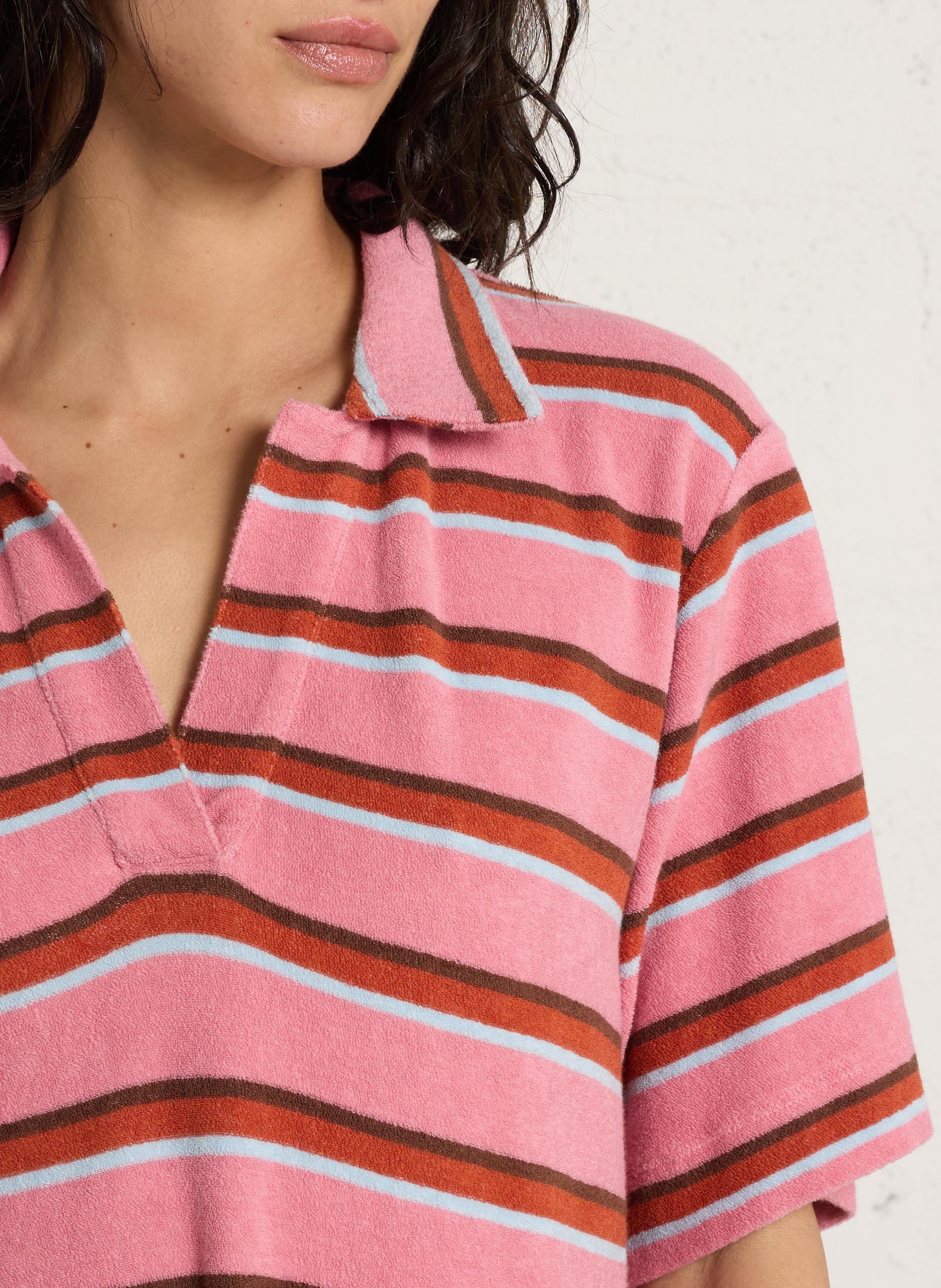 Mittellanges Bio-Baumwollkleid LEON & HARPER Rosa