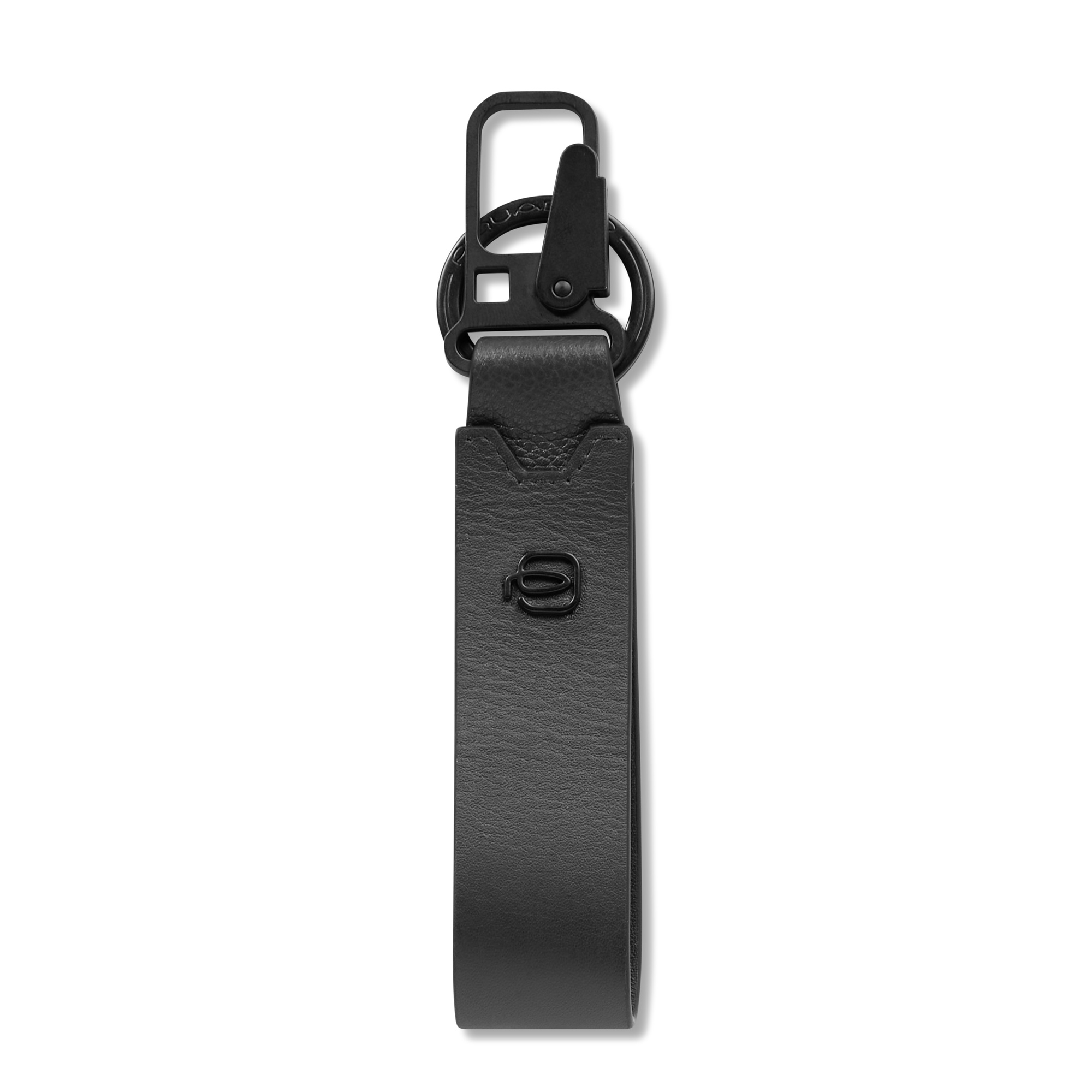 Asia leather keyring PIQUADRO Black