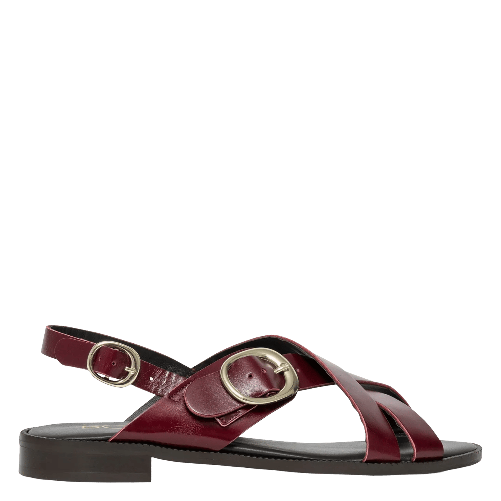 Sandales plates en cuir BOCAGE