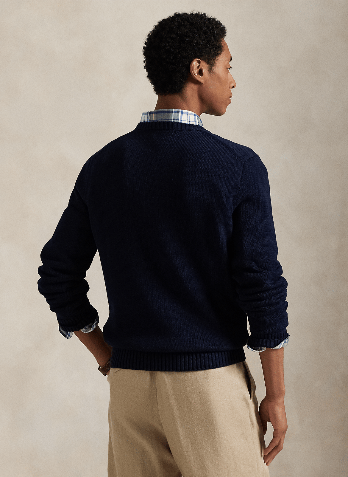 Rundhalspullover aus Baumwolle POLO RALPH LAUREN Blau