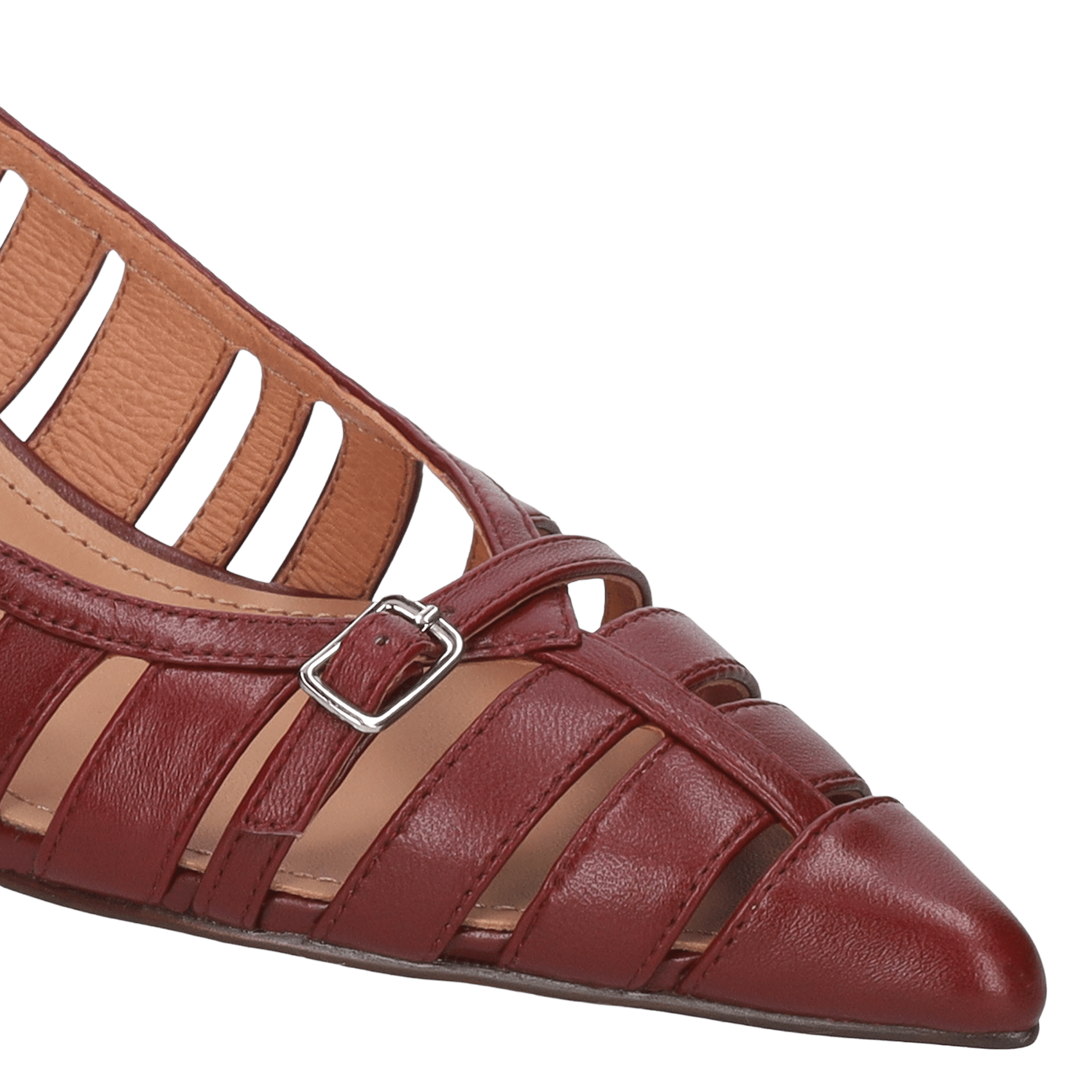 Alice heeled leather sandals BIBI LOU Red