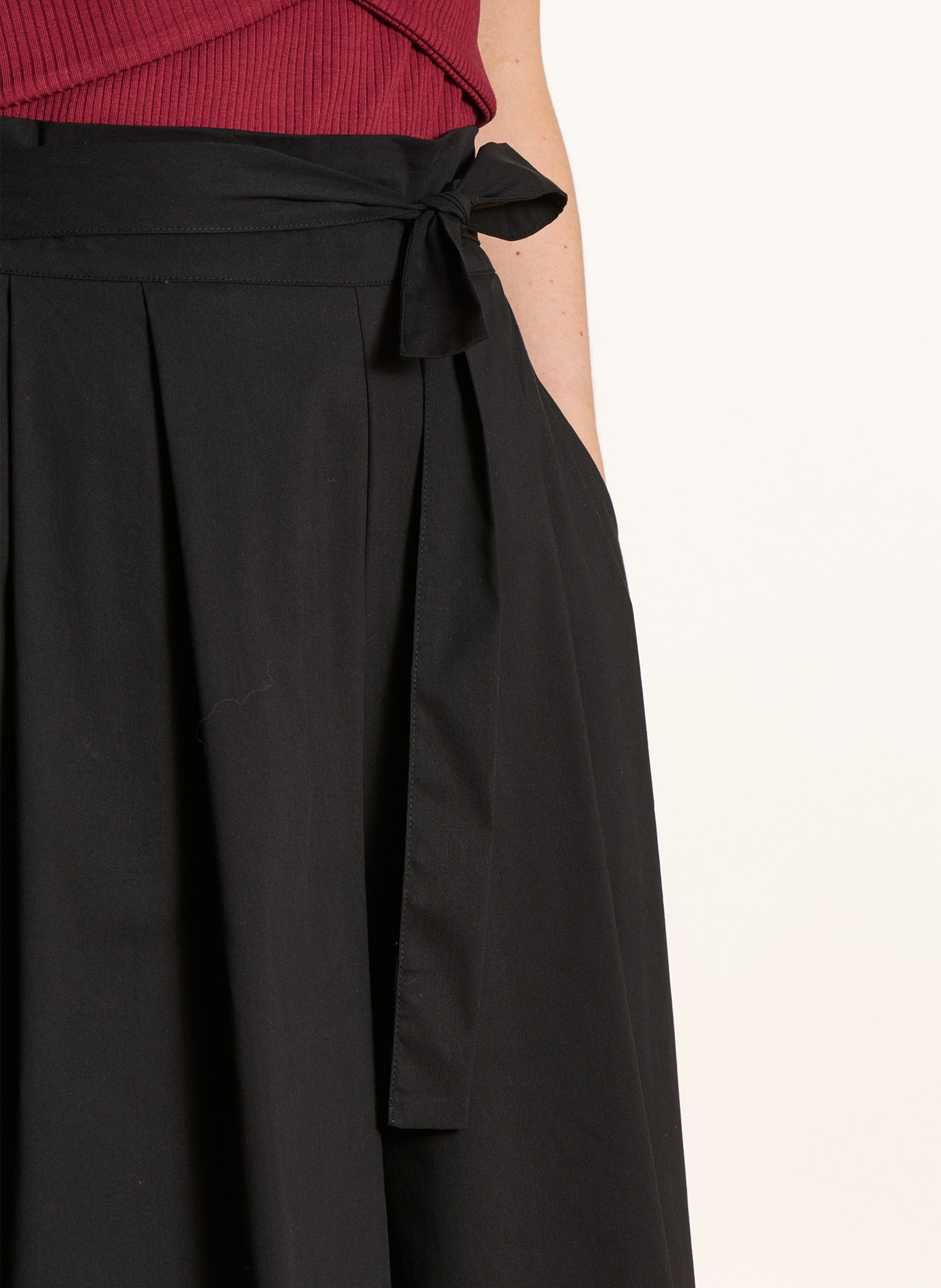 Weite Hose aus Baumwollmischung LA FEE MARABOUTEE Schwarz