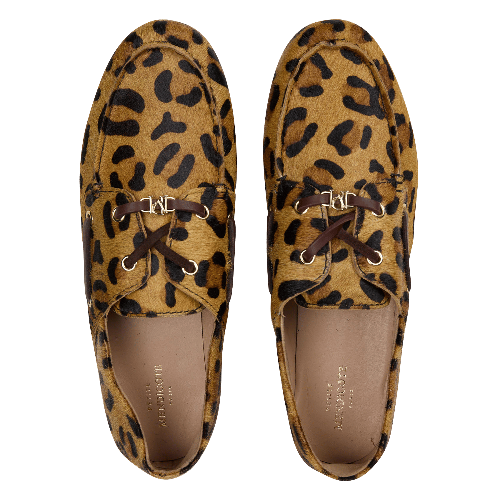 Boots in luipaard suede PETITE MENDIGOTE Veelkleurig