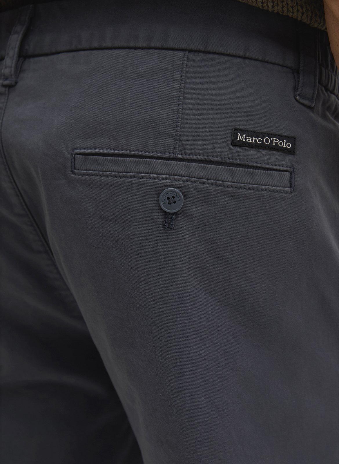 Short en coton mélangé Bleu