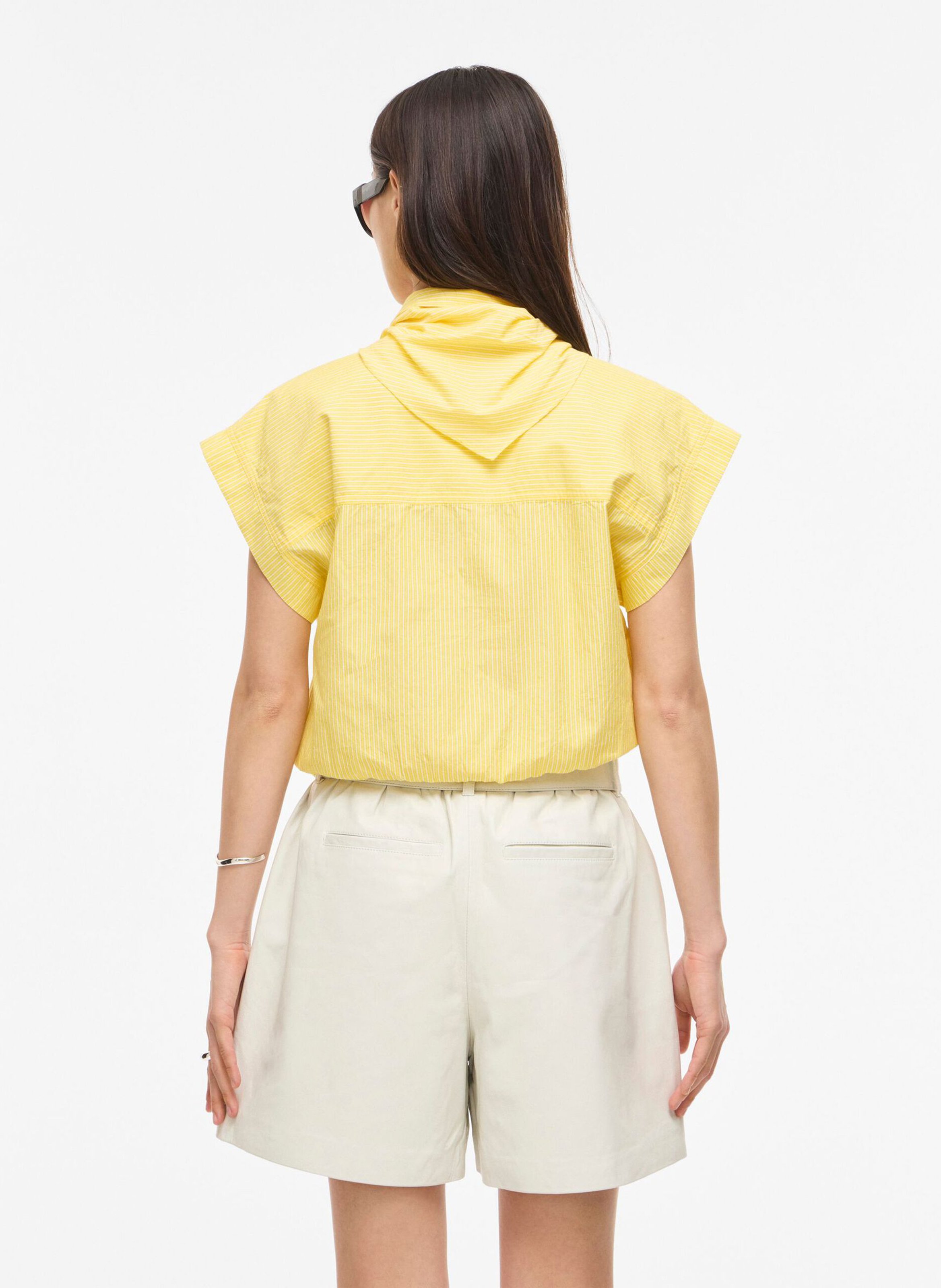 Bedrucktes Hemd mit klassischem Kragen ROUGE EDIT Gelb