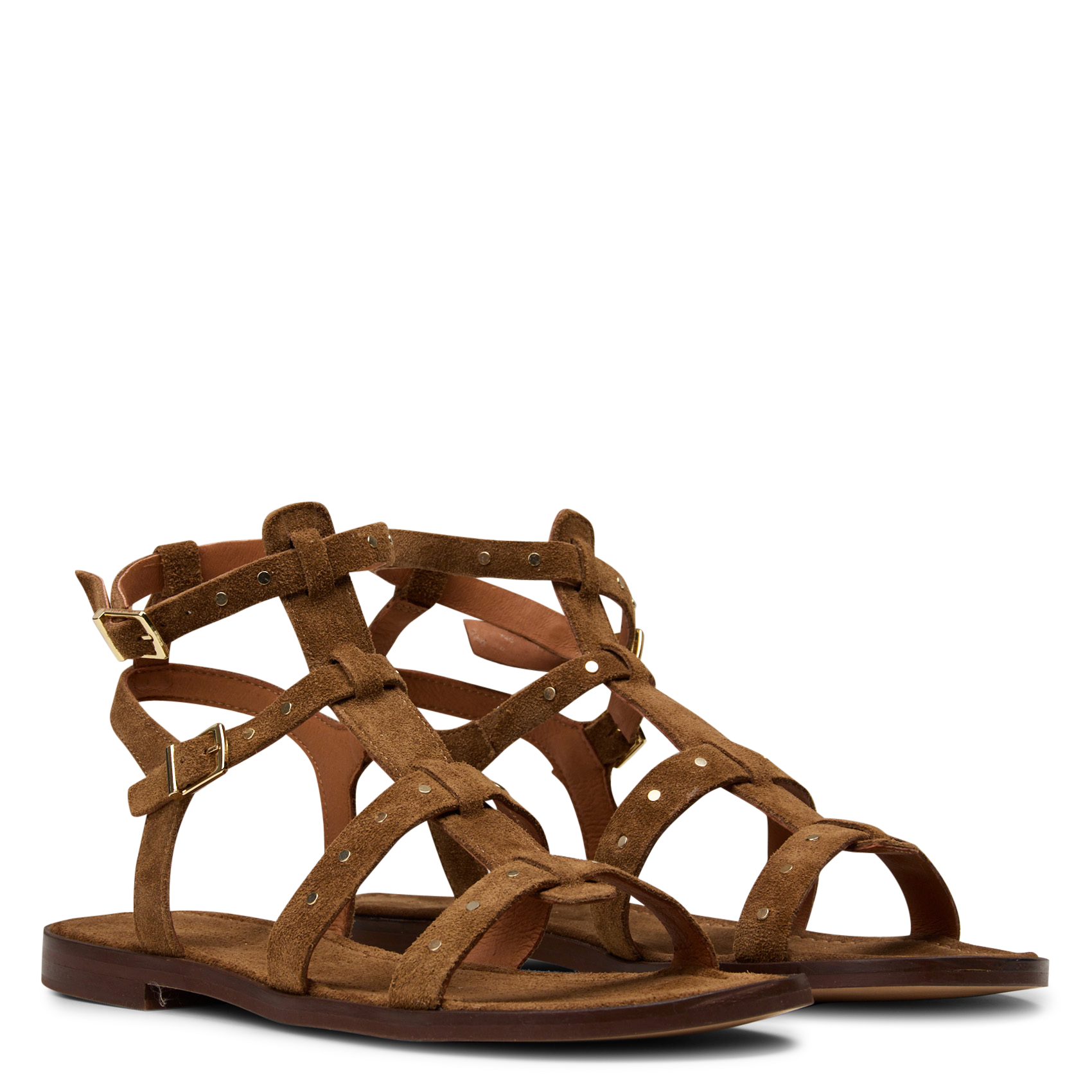 Leren sandalen MELLOW YELLOW Bruin