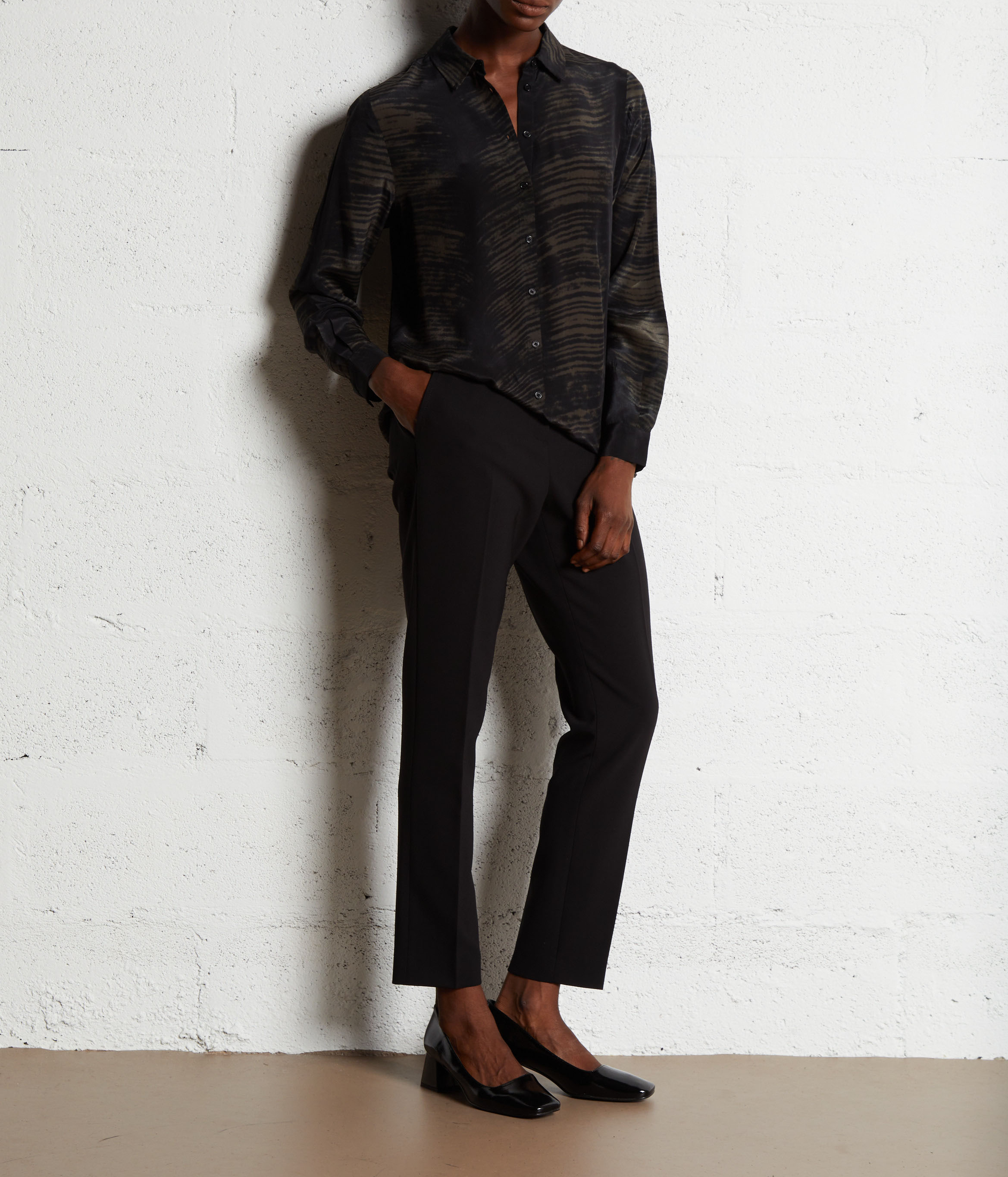 Pantalon droit MAISON 123 Noir