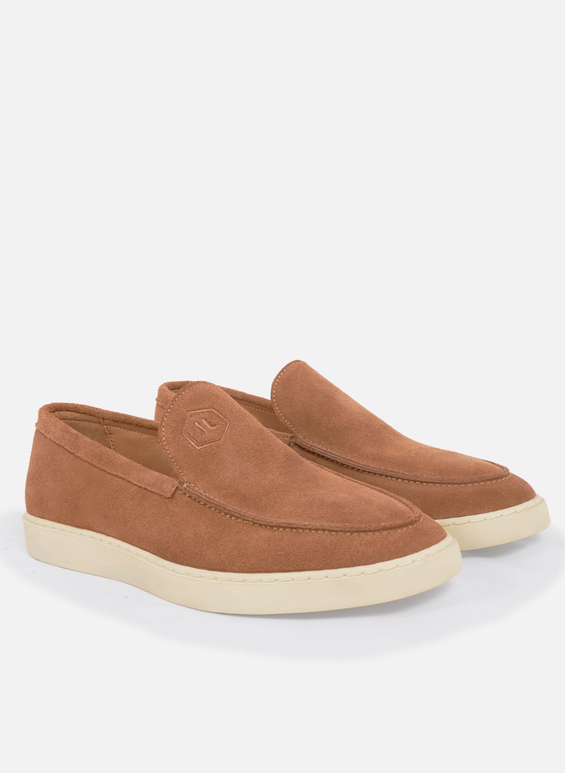 Mocassins hugo cuir daim JULES & JENN Brown