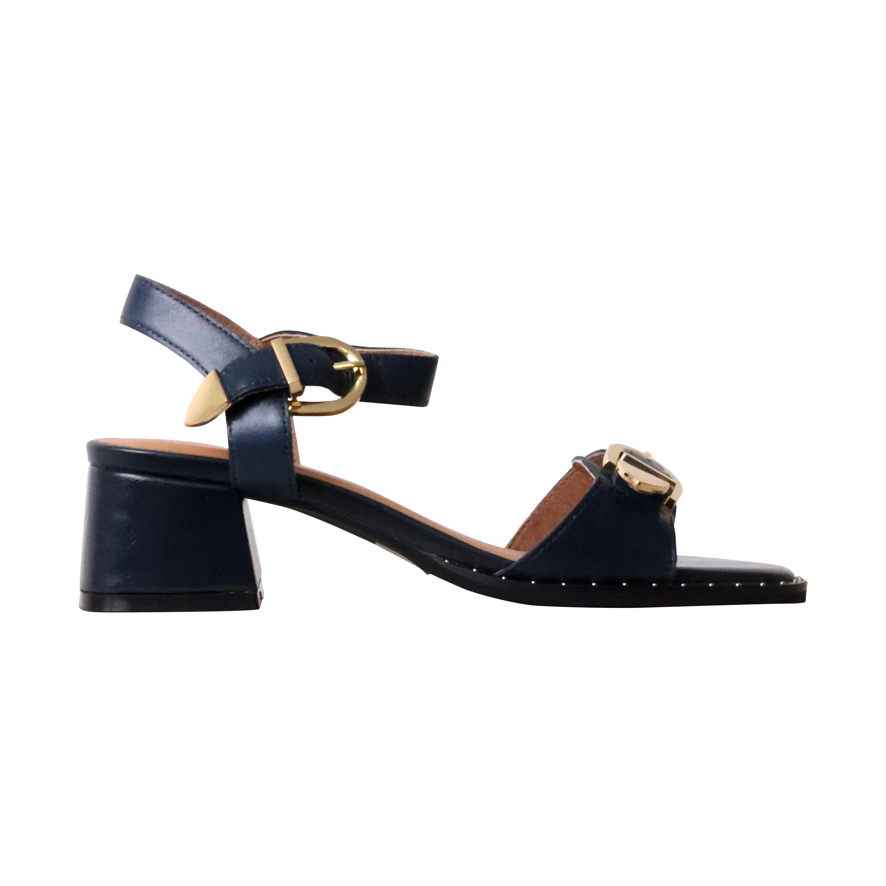 Leather heeled sandals - Keith EMILIE KARSTON Blue