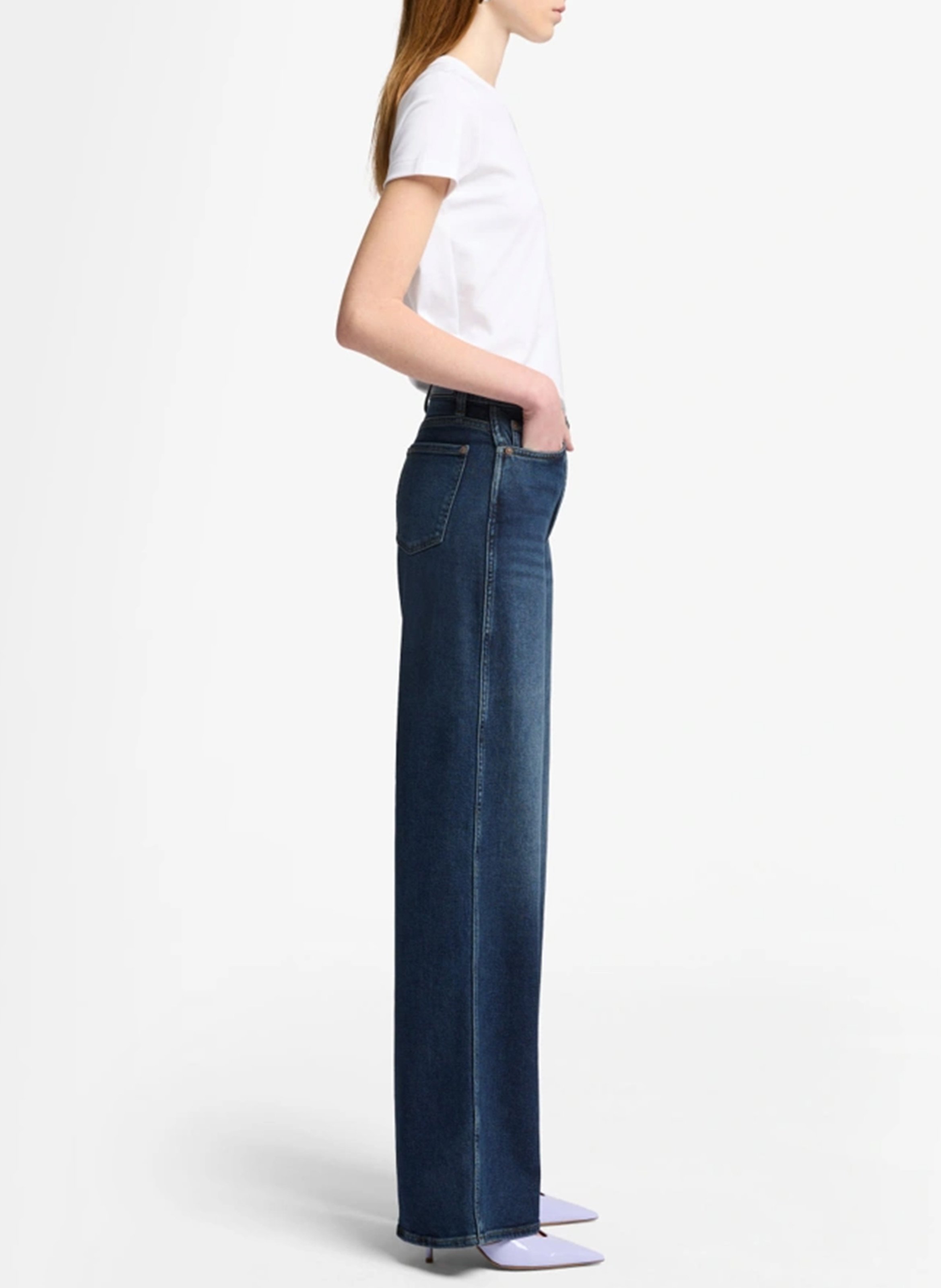 Palazzo-Hose 7 FOR ALL MANKIND Blau