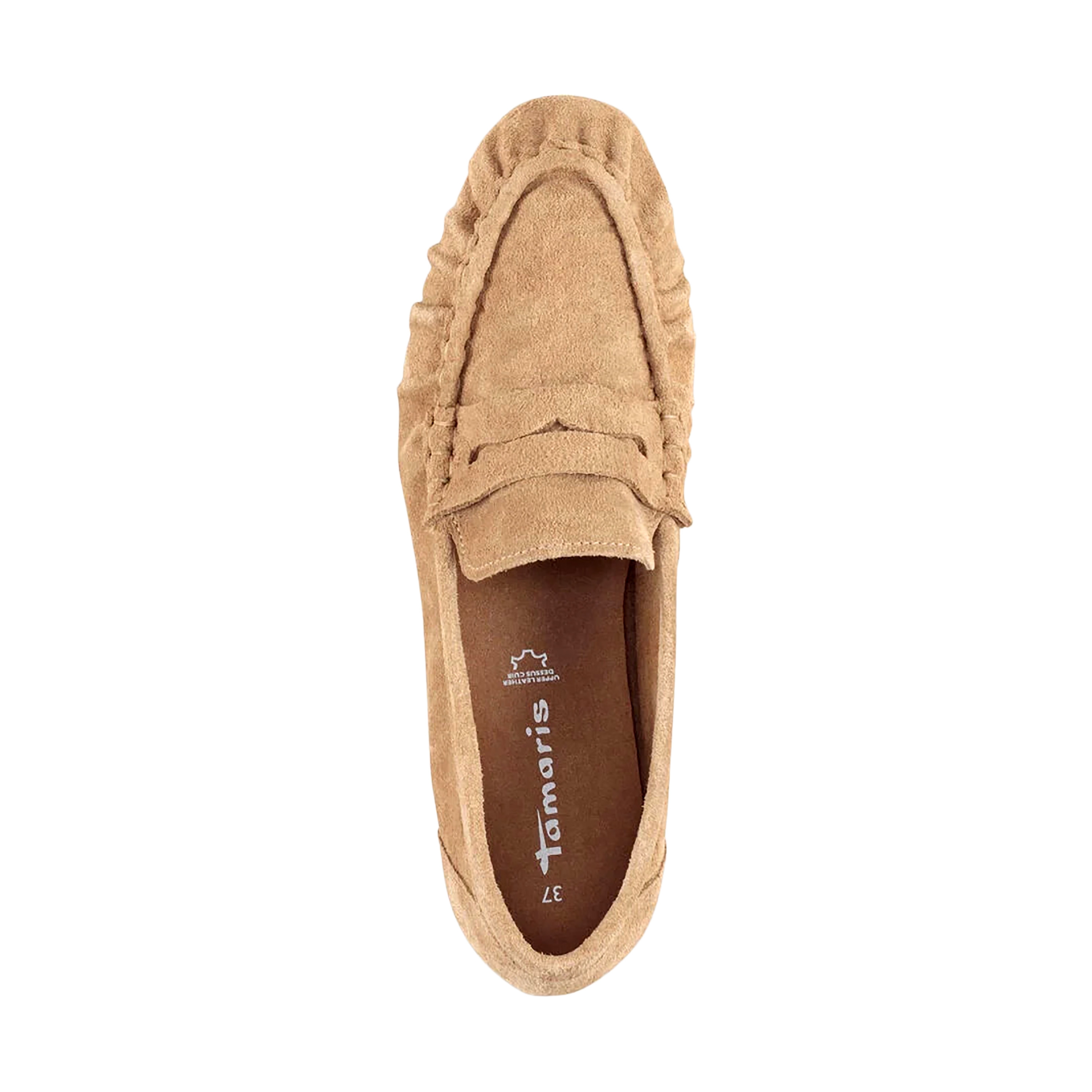 Leather moccasins | Brown TAMARIS Women