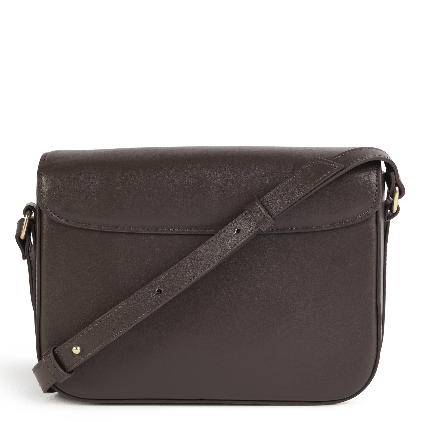 Leather flap shoulder bag | Brown NAT & NIN Women