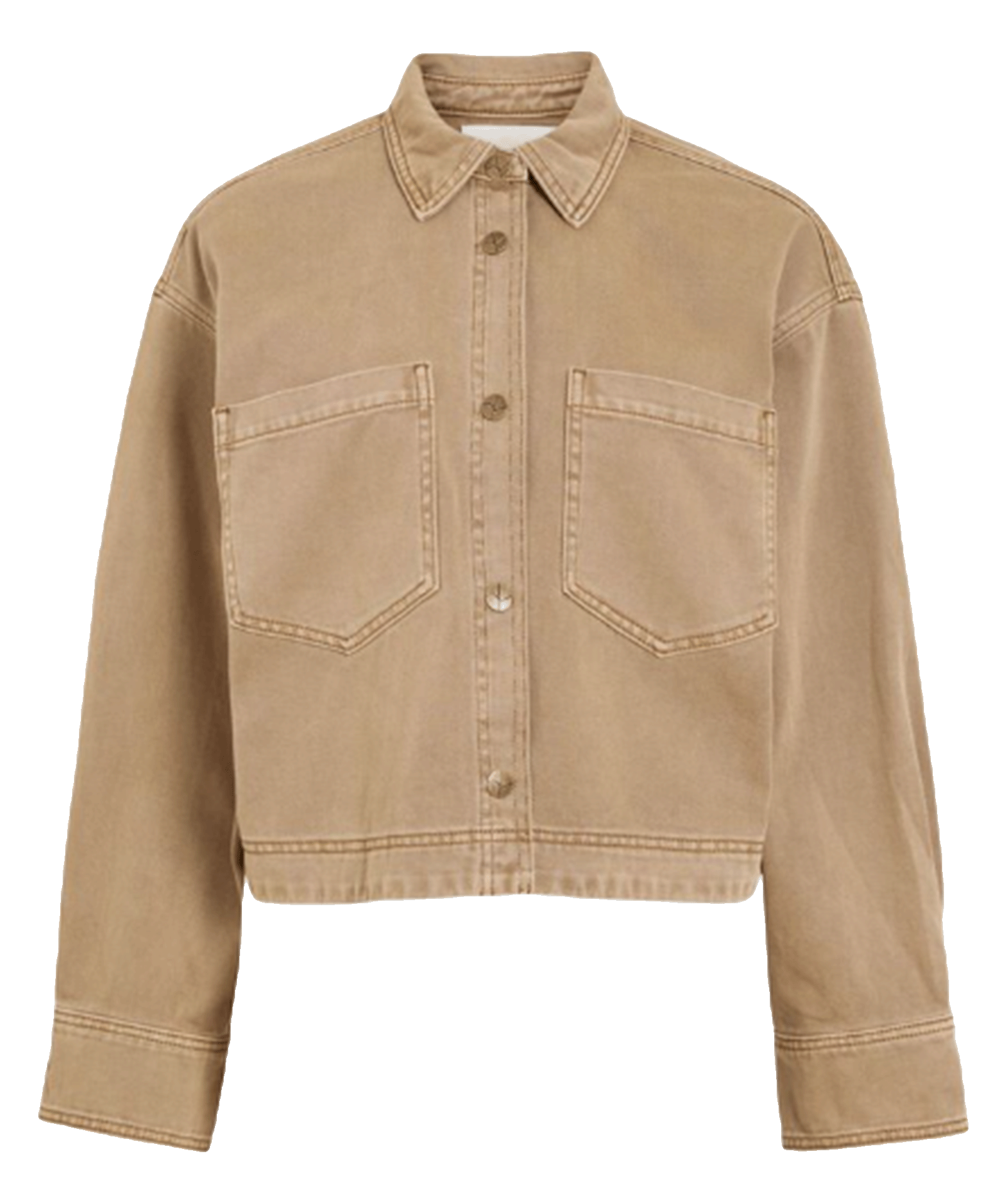 Loose short solid color shirt ROUGE EDIT Golden