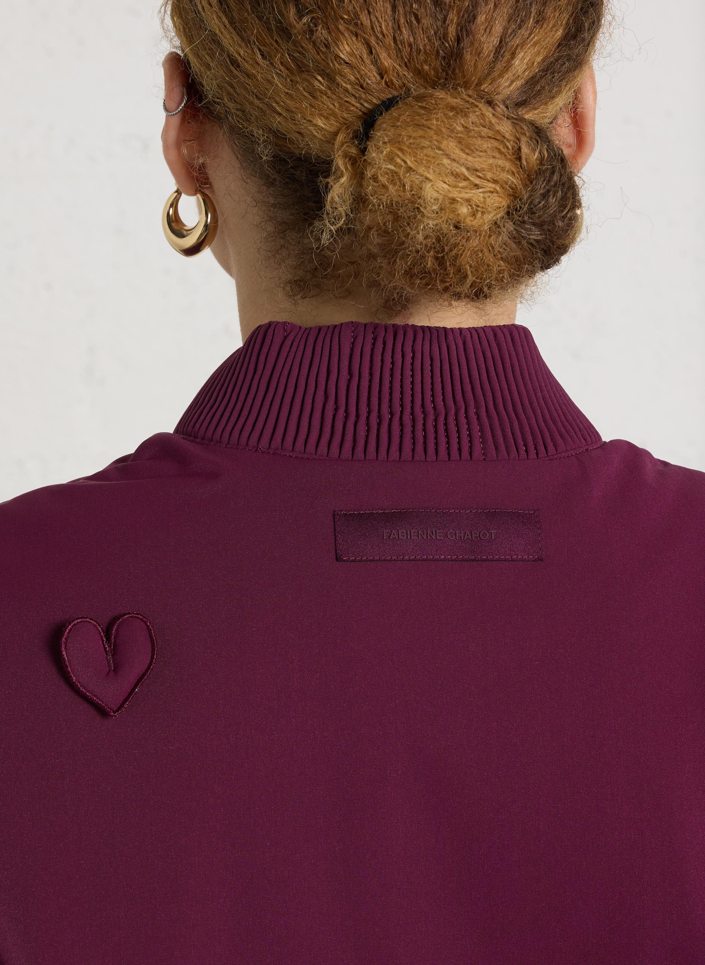 Varsity-collar jacket FABIENNE CHAPOT Red