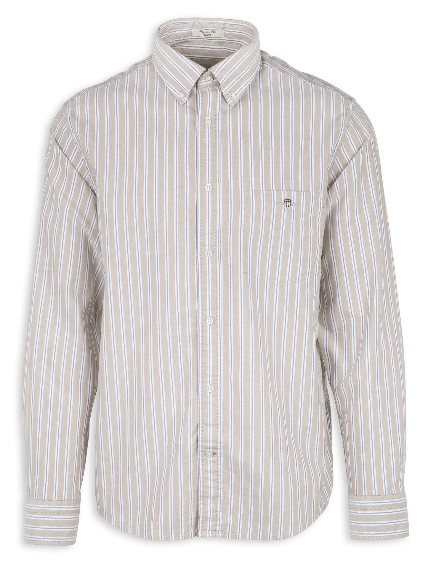 Gestreiftes Baumwollhemd mit Button-down-Kragen GANT