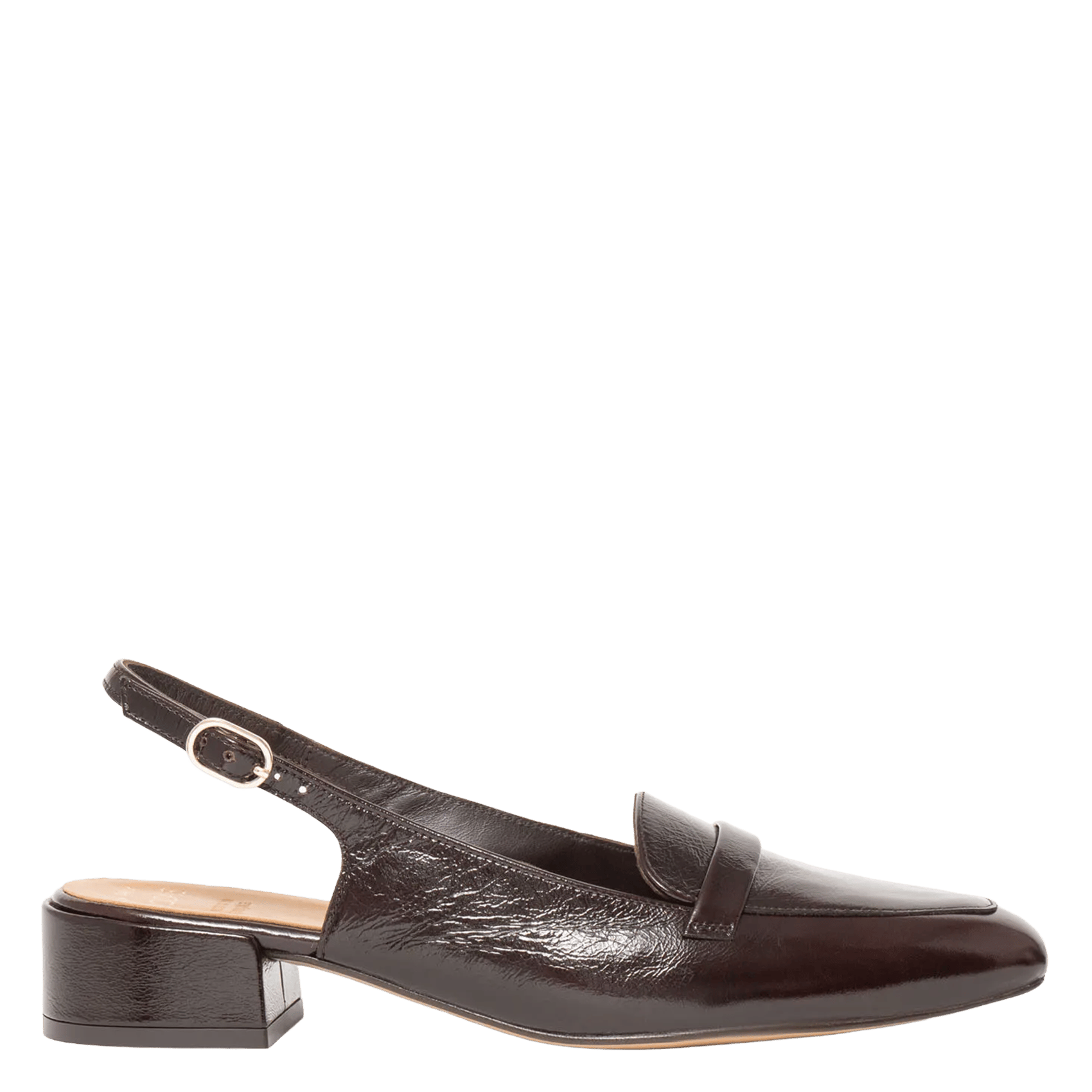 Ballerines en cuir BOCAGE Marron