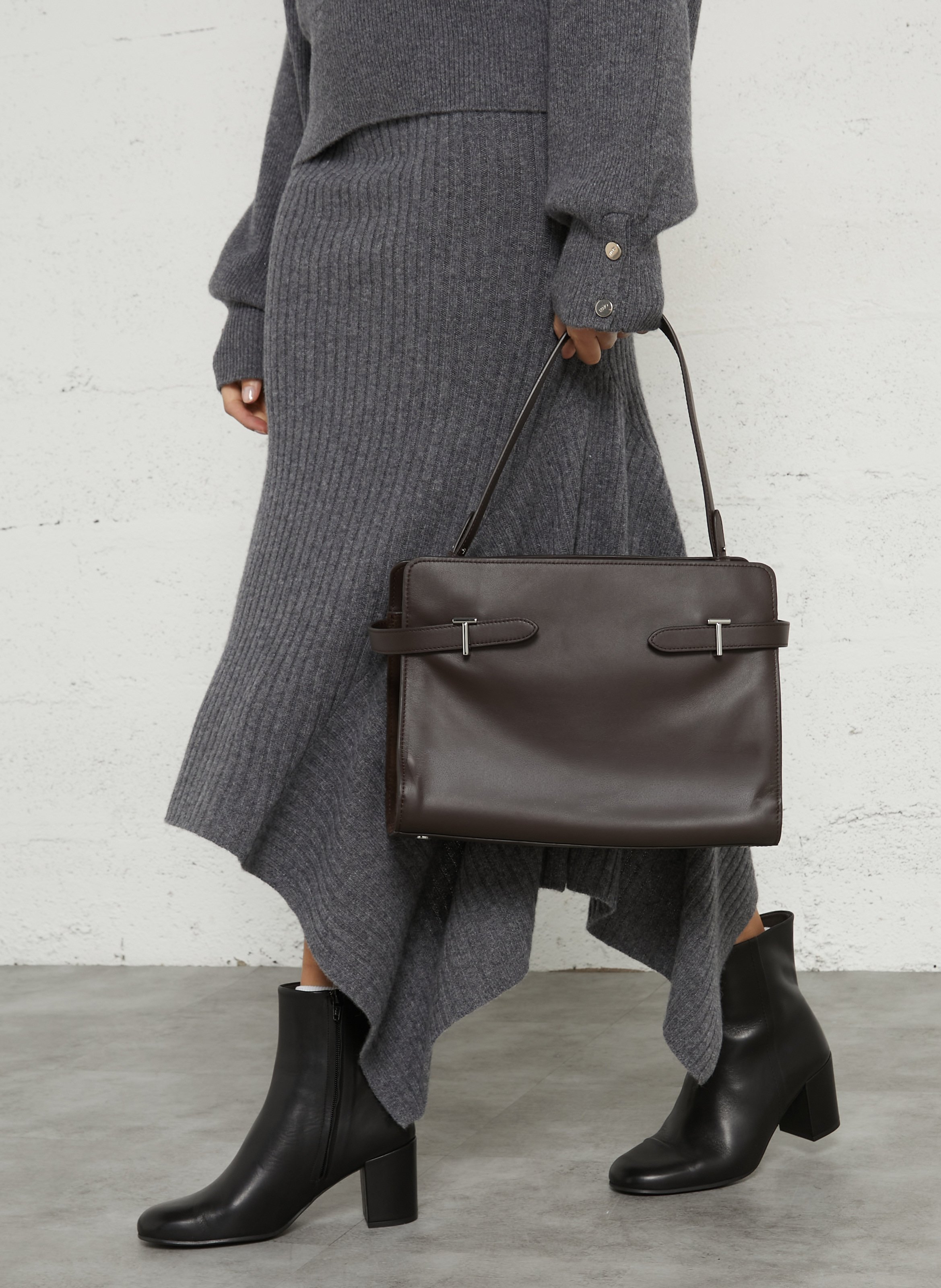 Sac porté épaule en cuir LE TANNEUR Marron