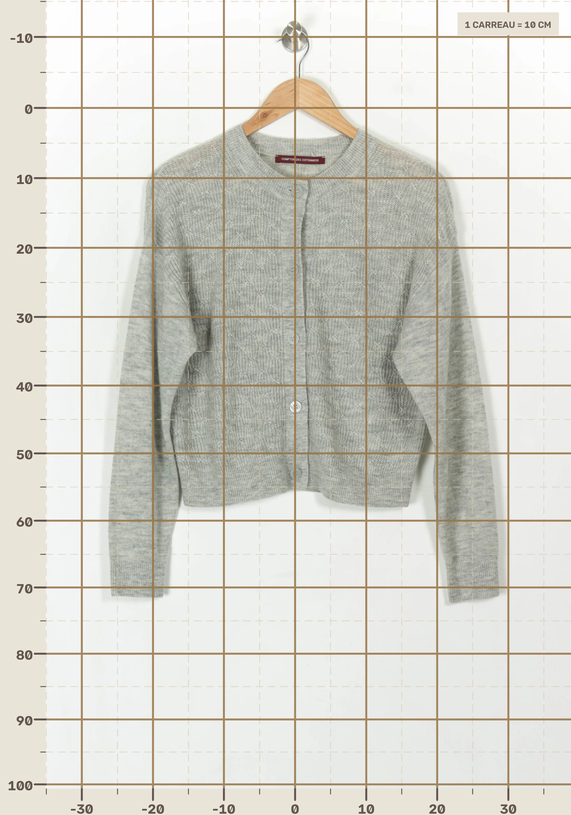 Cardigan COMPTOIR DES COTONNIERS - Seconde main Grey
