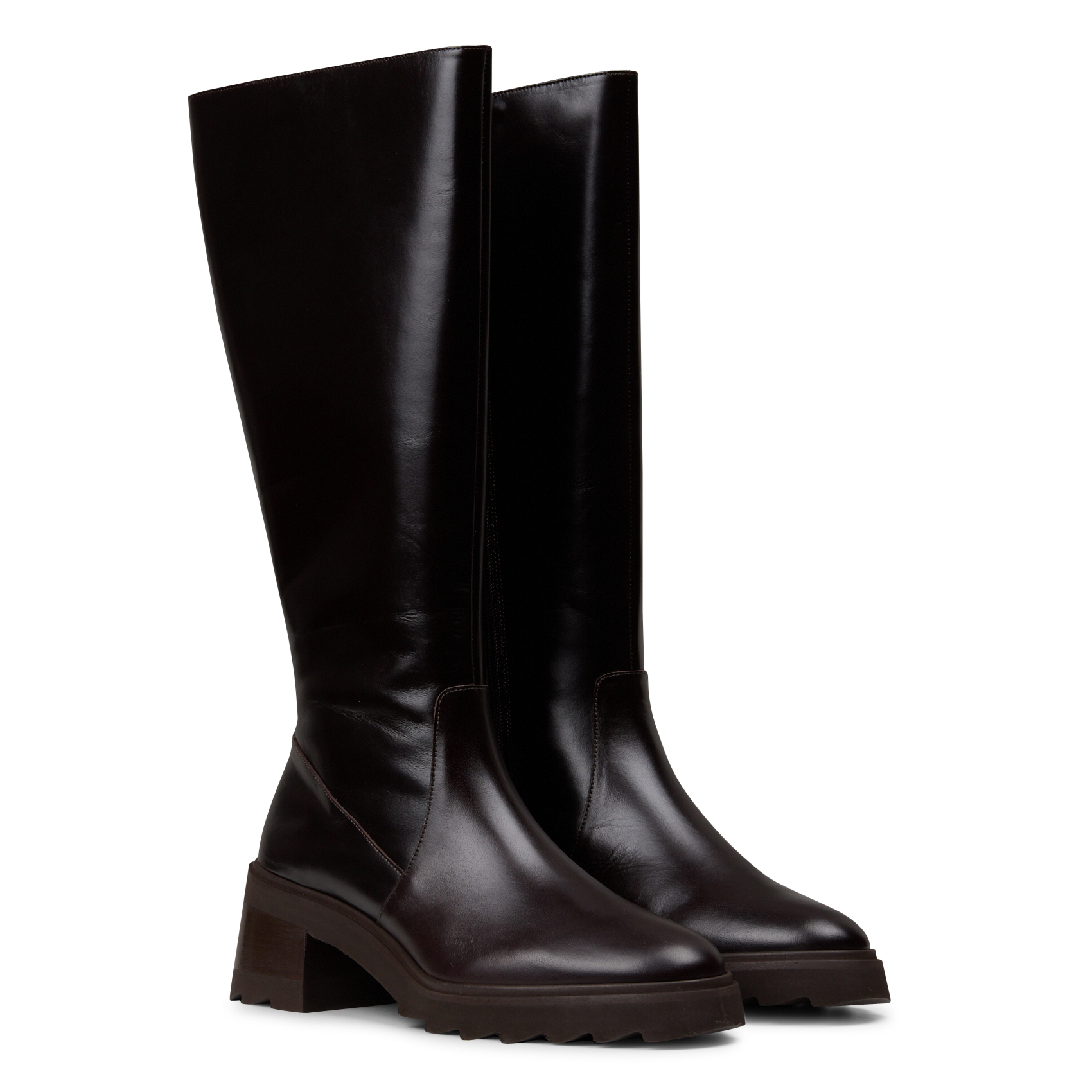 Lederstiefel mit Absatz BOBBIES Braun