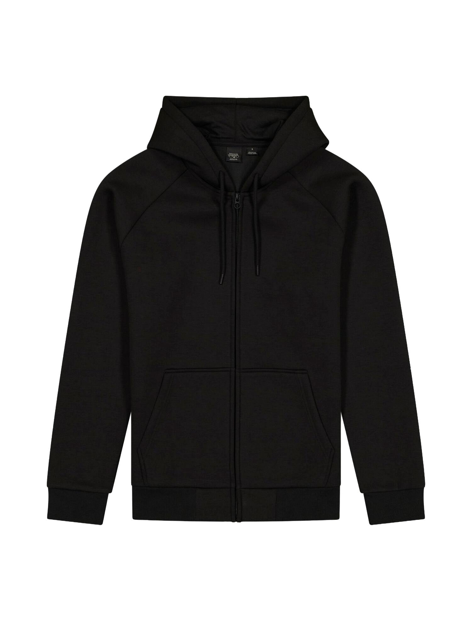 Zip-up hooded sweatshirt LE TEMPS DES CERISES Black