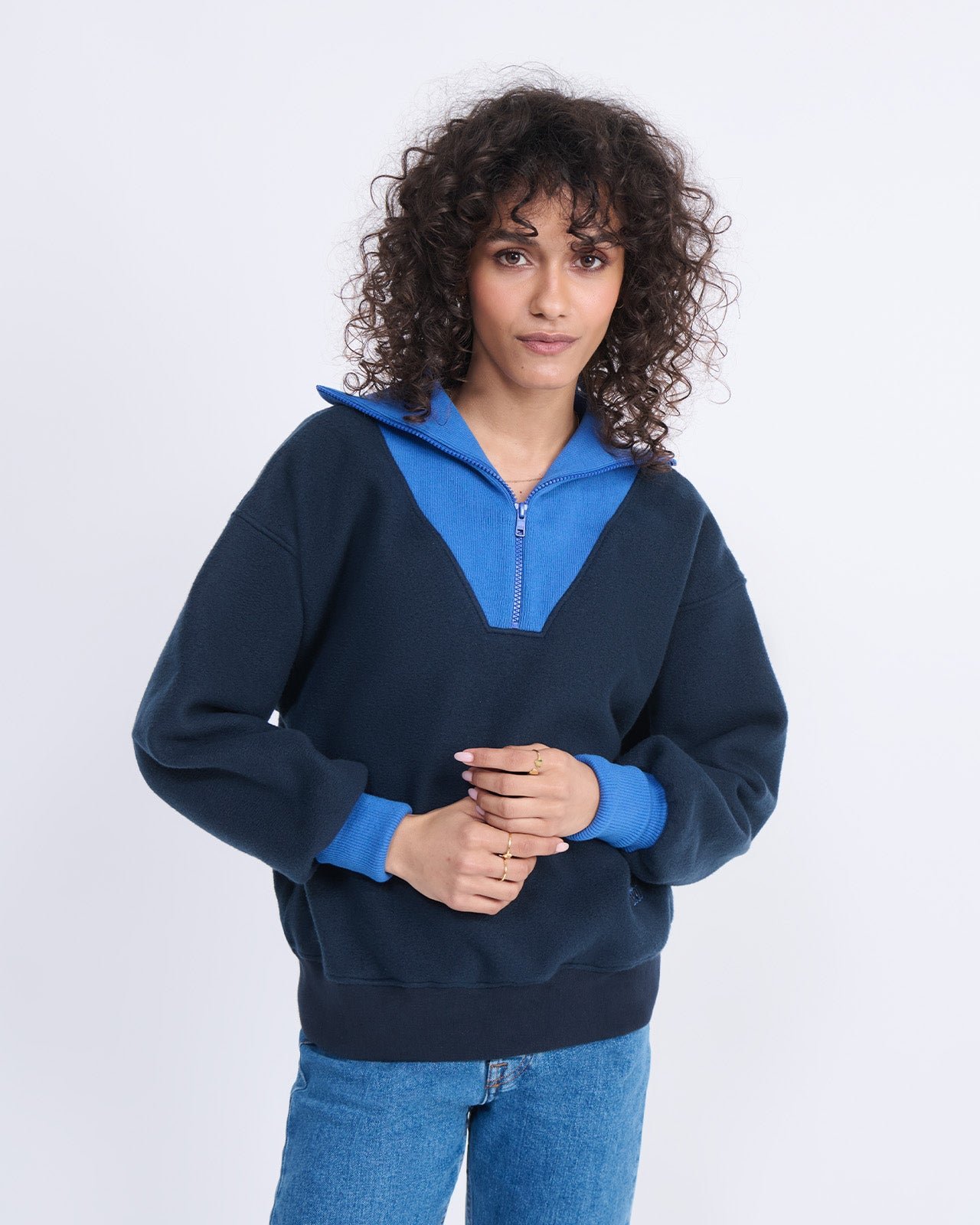 Recycled fleece sweatshirt EMOI EMOI Blue