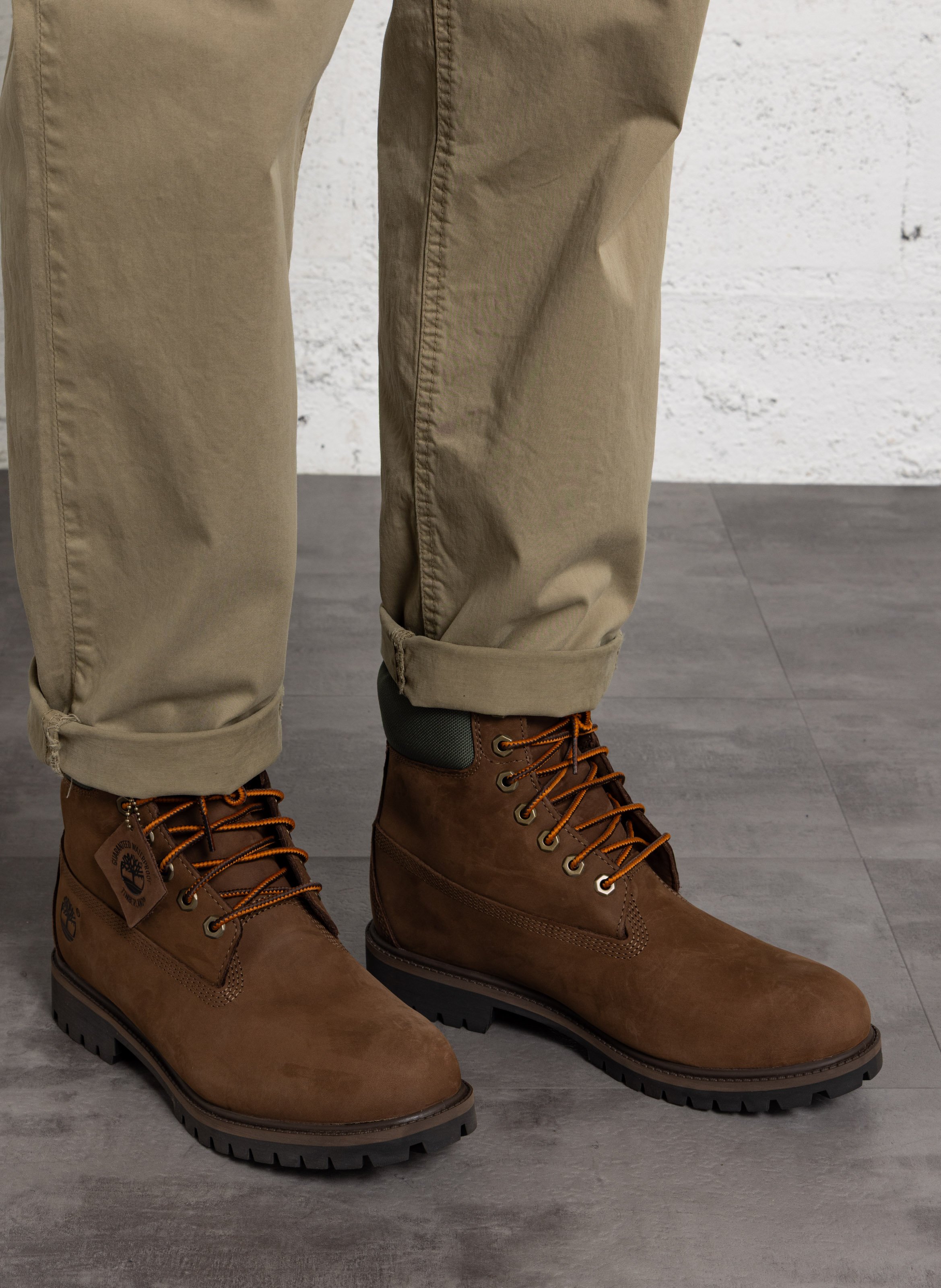 Boots en cuir TIMBERLAND Marron