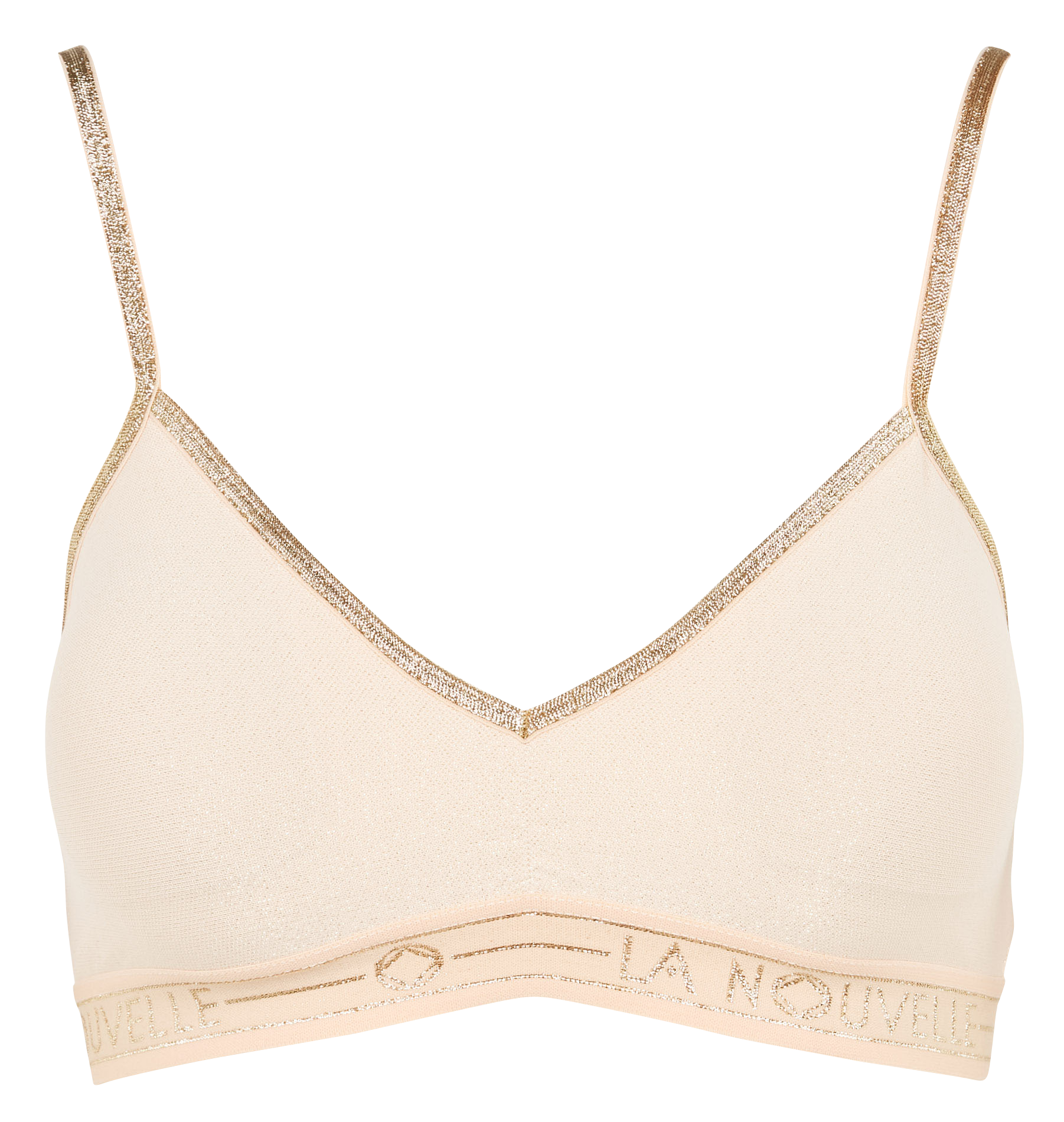 Brassière triangle avec coques LA NOUVELLE Beige