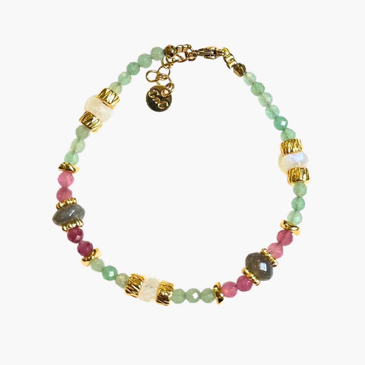 Aventurine bracelet GINANDGER Multicolored