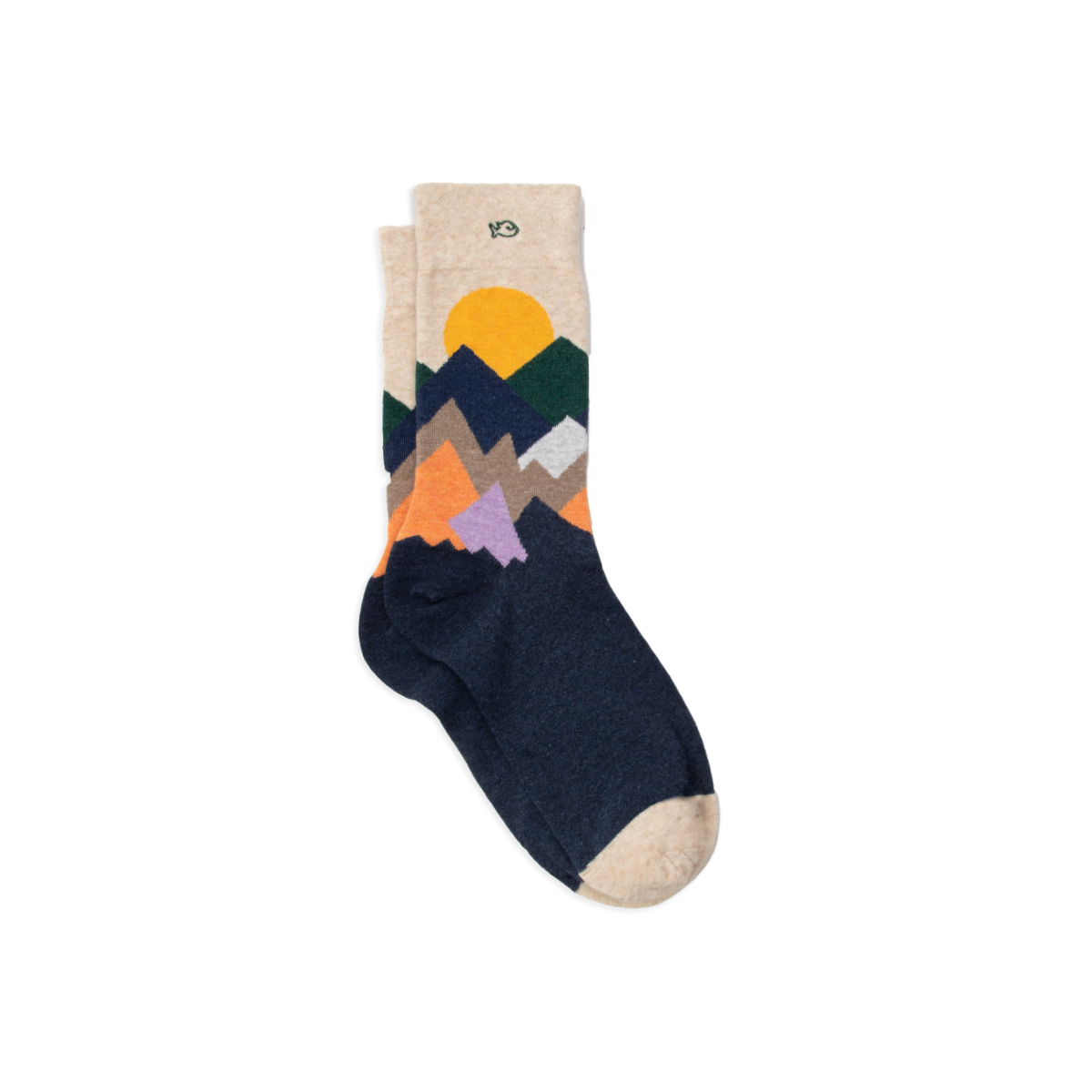 Combed cotton socks with patterns BILLYBELT Multicolored