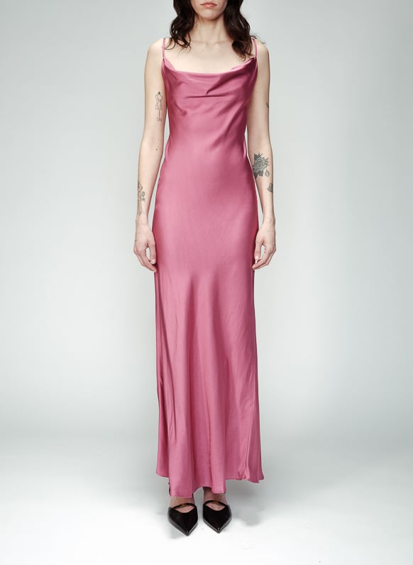 Satiny midi dress GRACE ET MILA Pink
