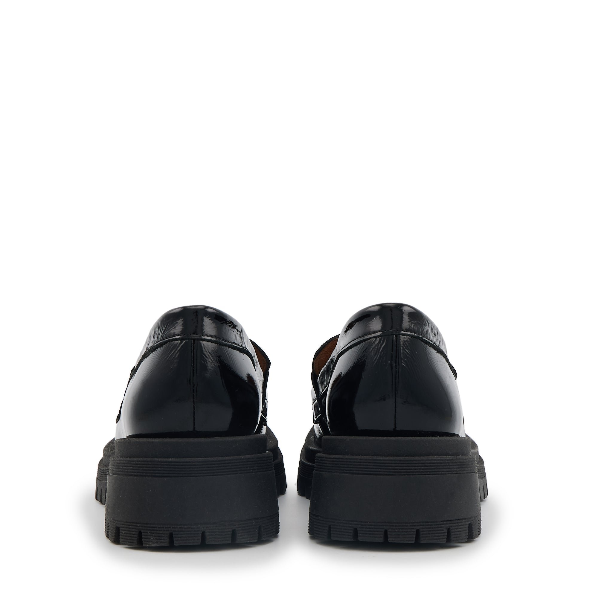 Shiny leather norm BONS BAISERS PARIS Black
