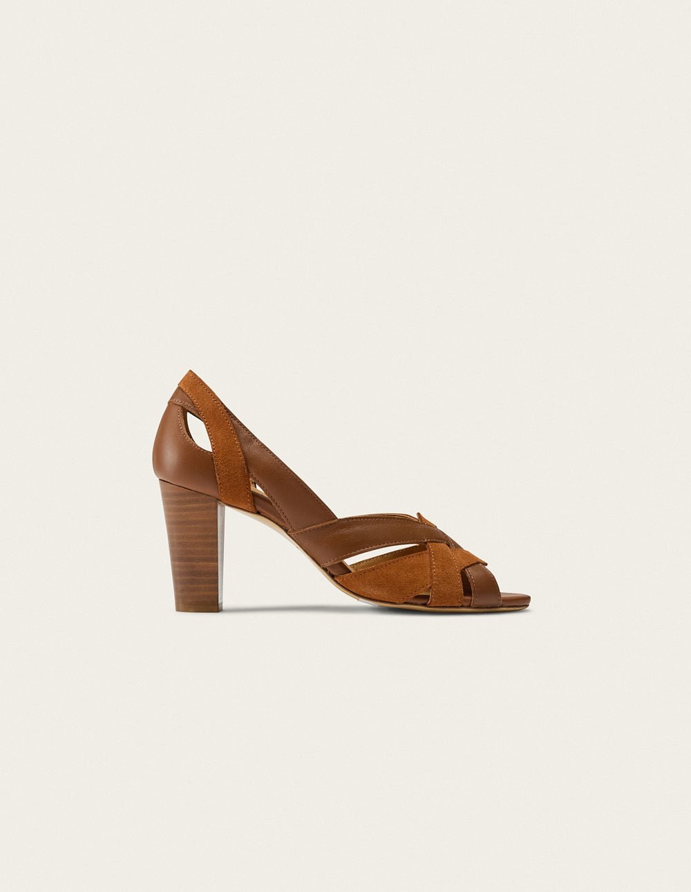 Heeled sandals ODAJE EX. M.MOUSTACHE Brown