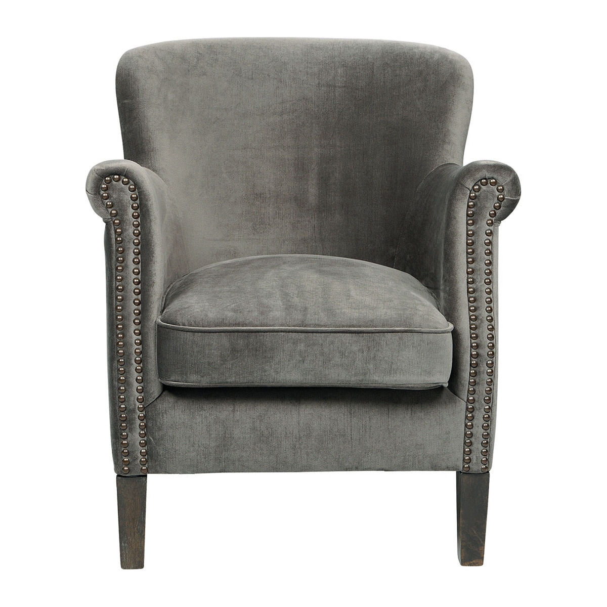 Fauteuil claude gris foncé BLANC D'IVOIRE Gris
